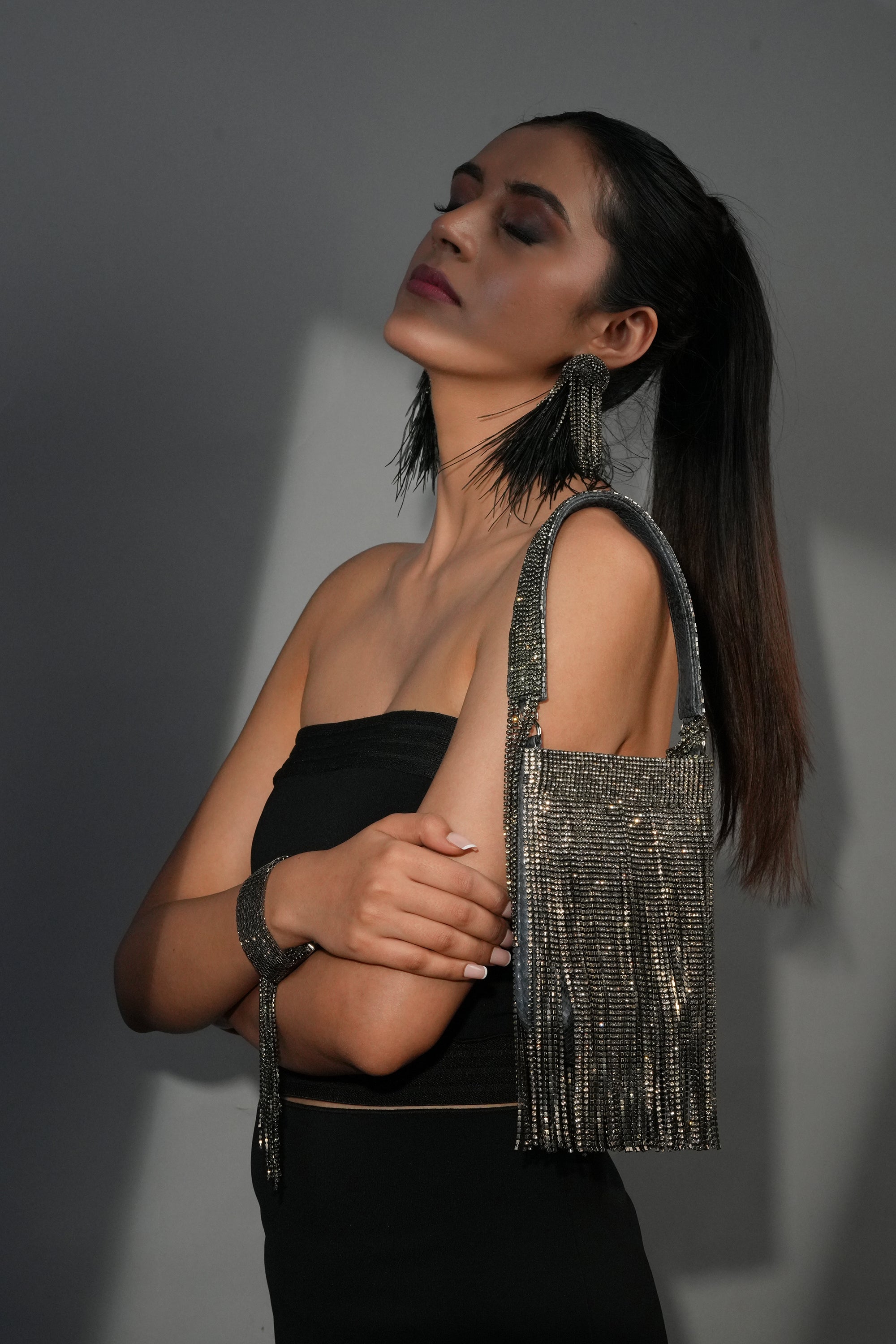 Crystal Fringe Nano Bag