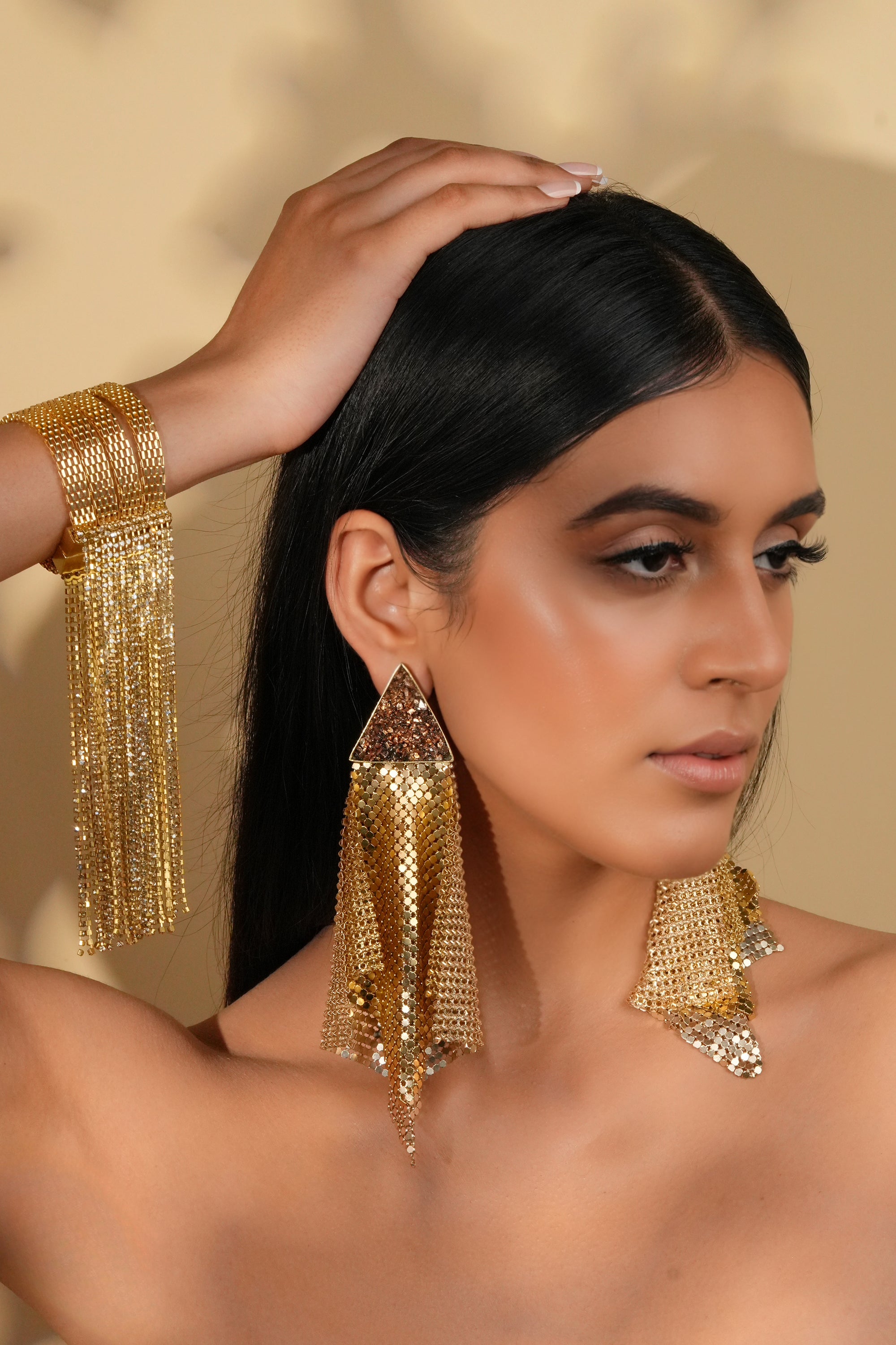 Gold Mesh Tassels