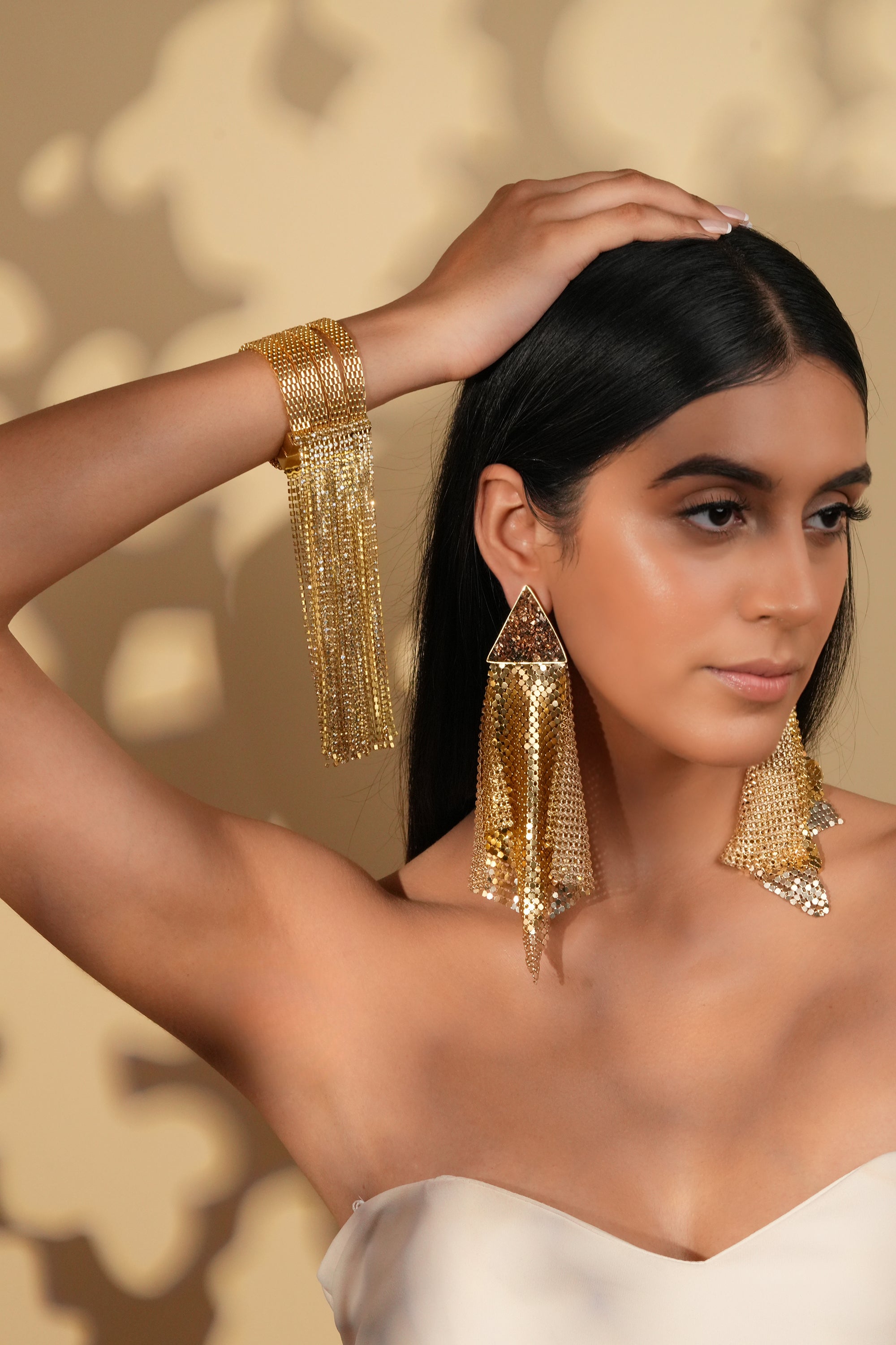 Gold Cascading Bracelet