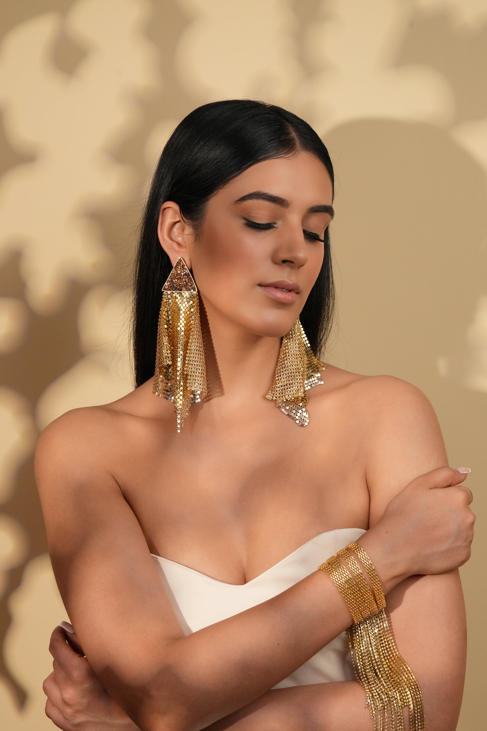 Gold Cascading Bracelet