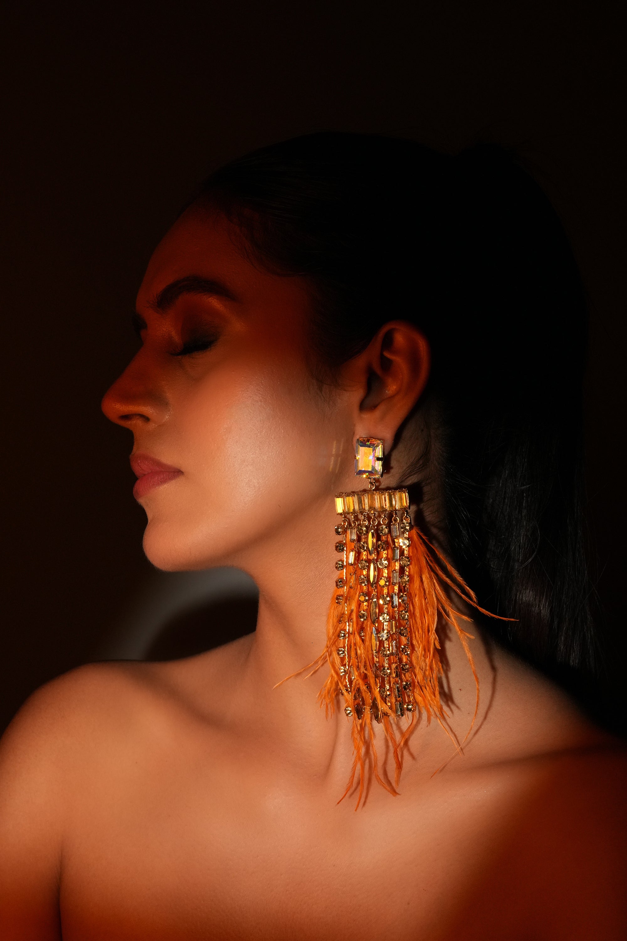 Ember Feather Earrings