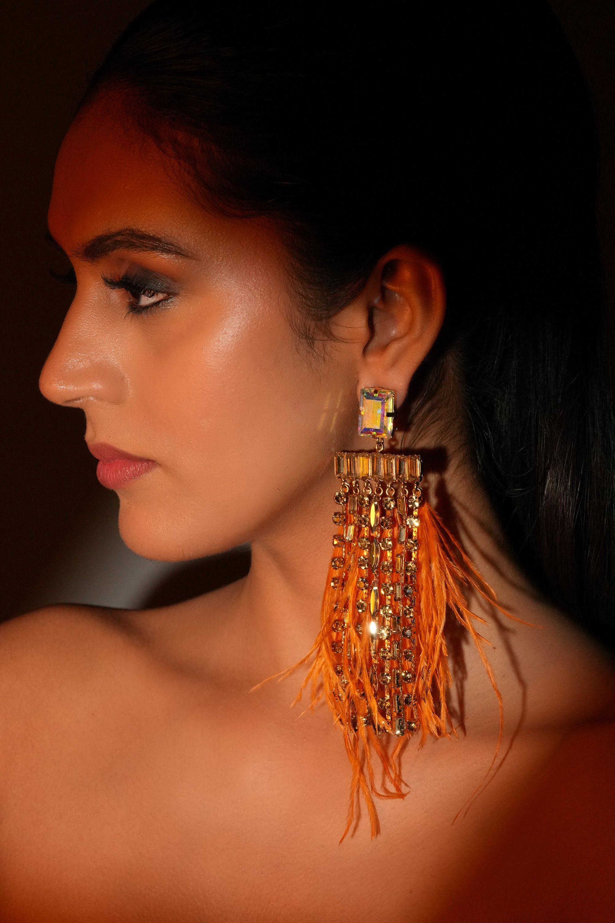 Ember Feather Earrings