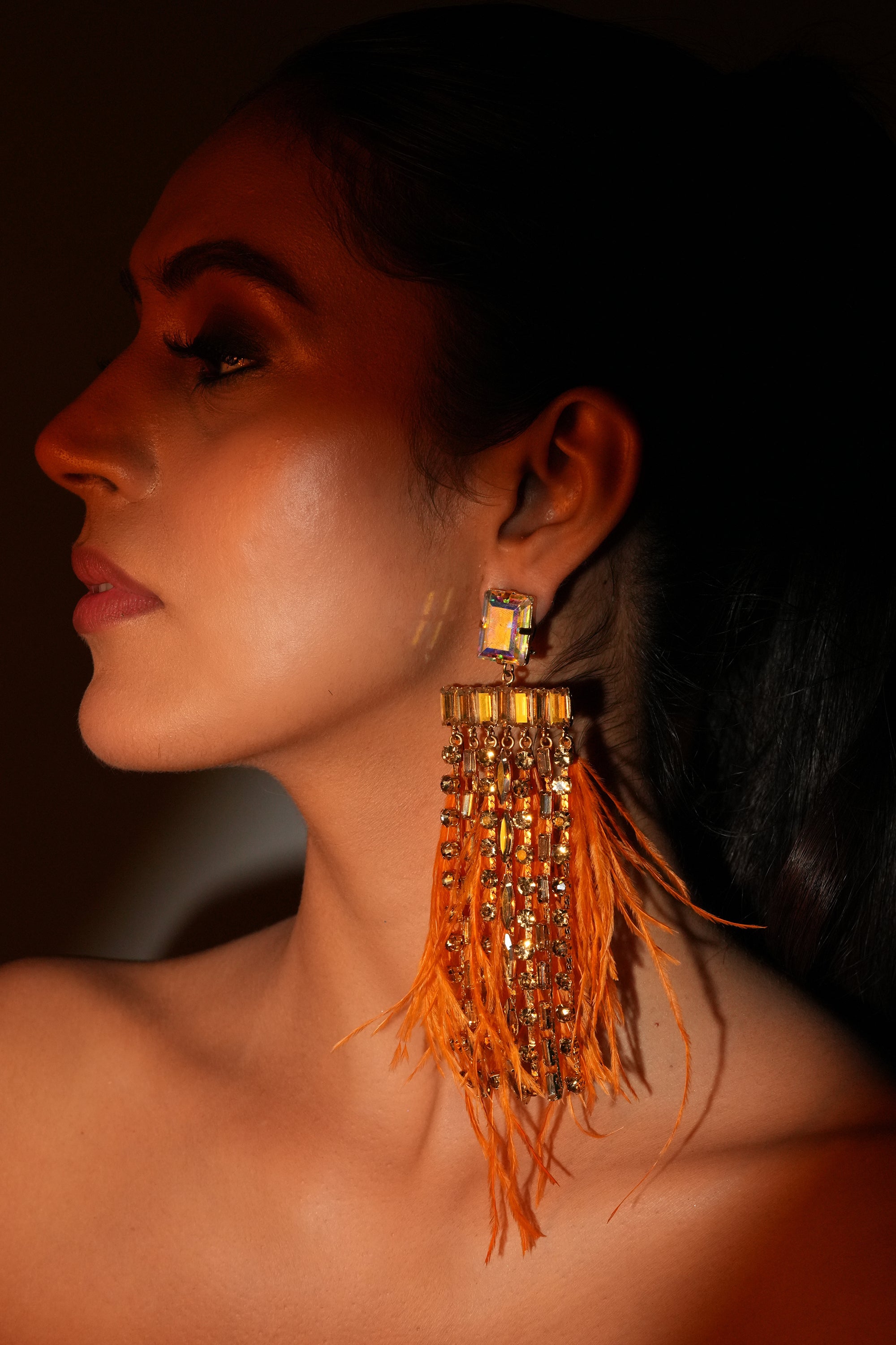 Ember Feather Earrings