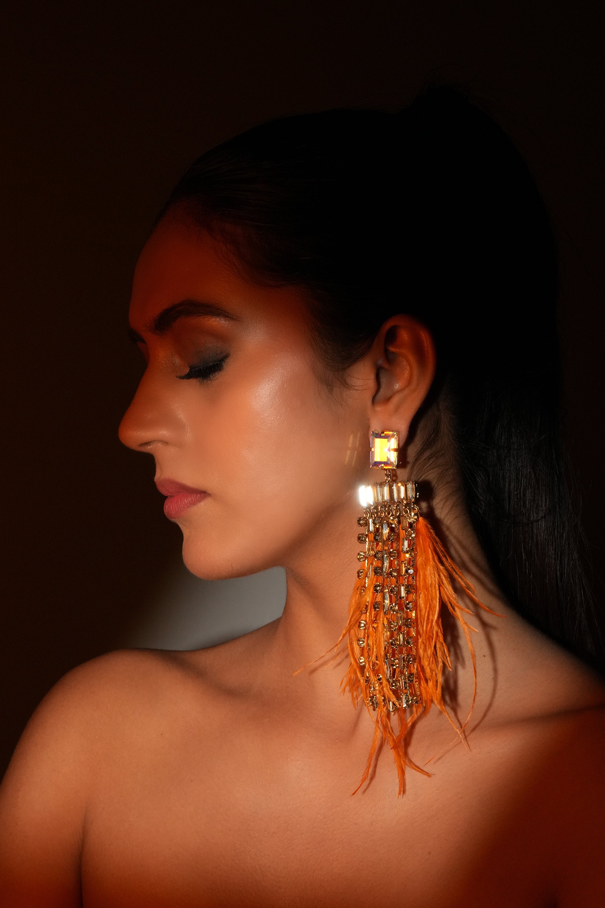 Ember Feather Earrings