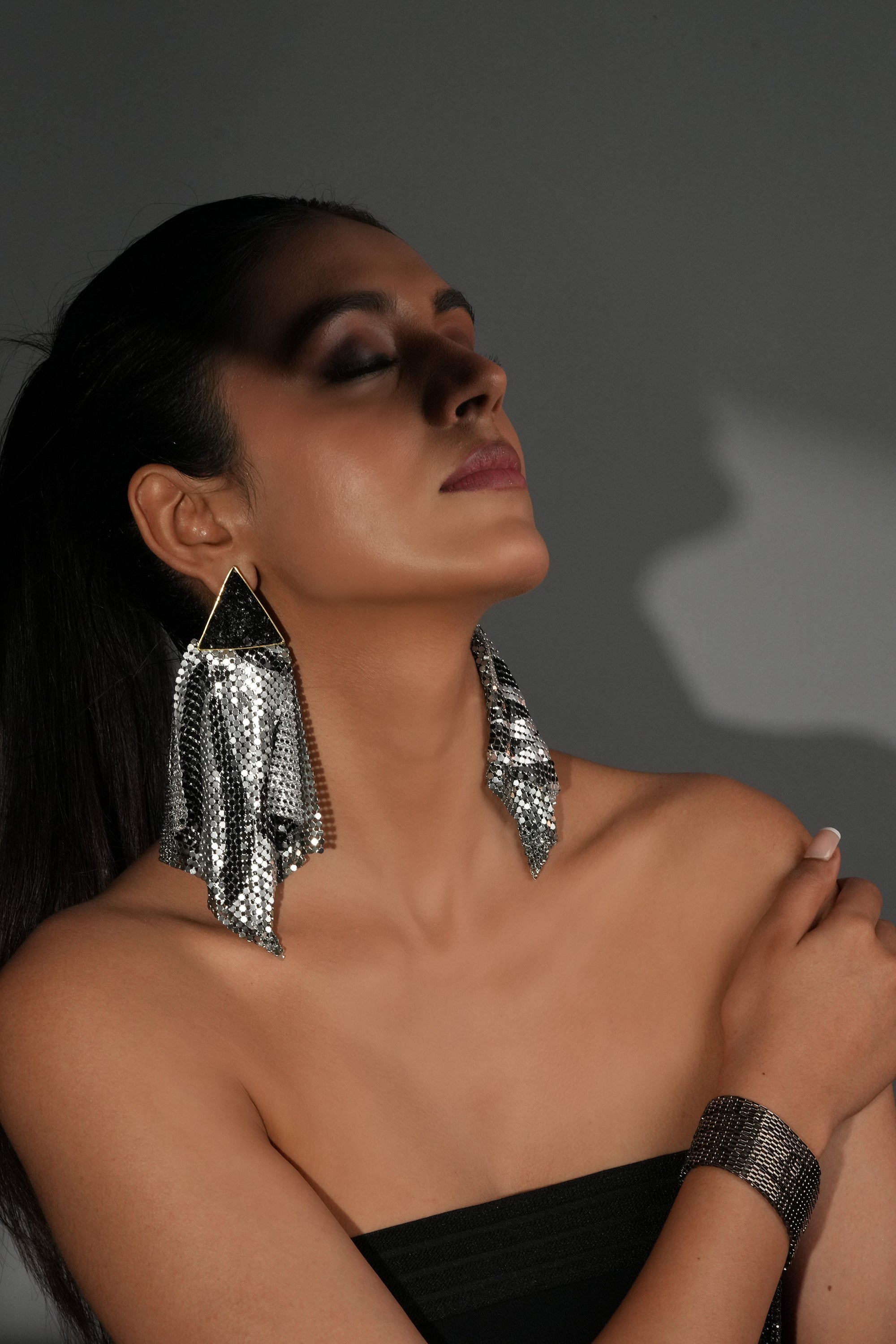 Mesh Ripple Earrings