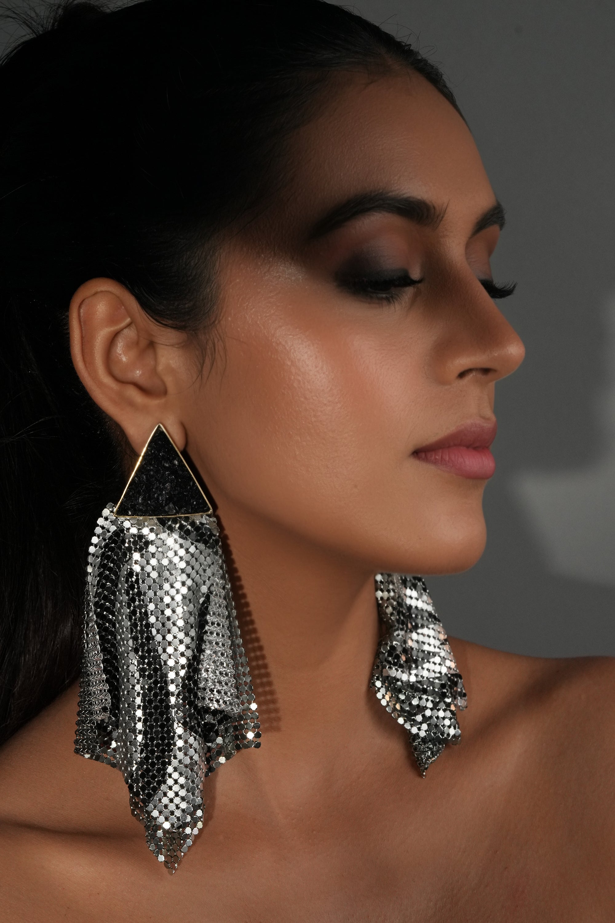 Mesh Ripple Earrings