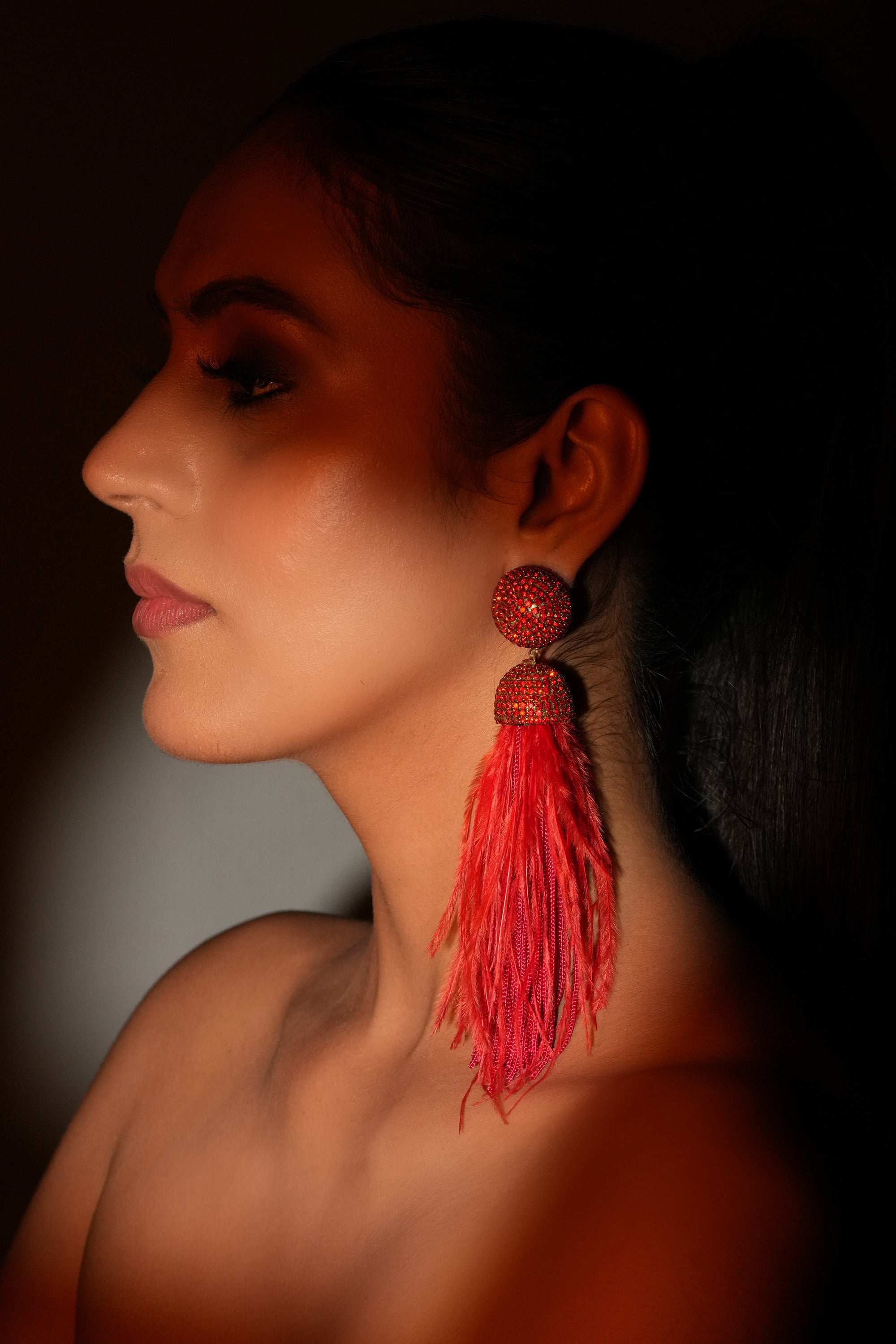 Crimson Feather Drops