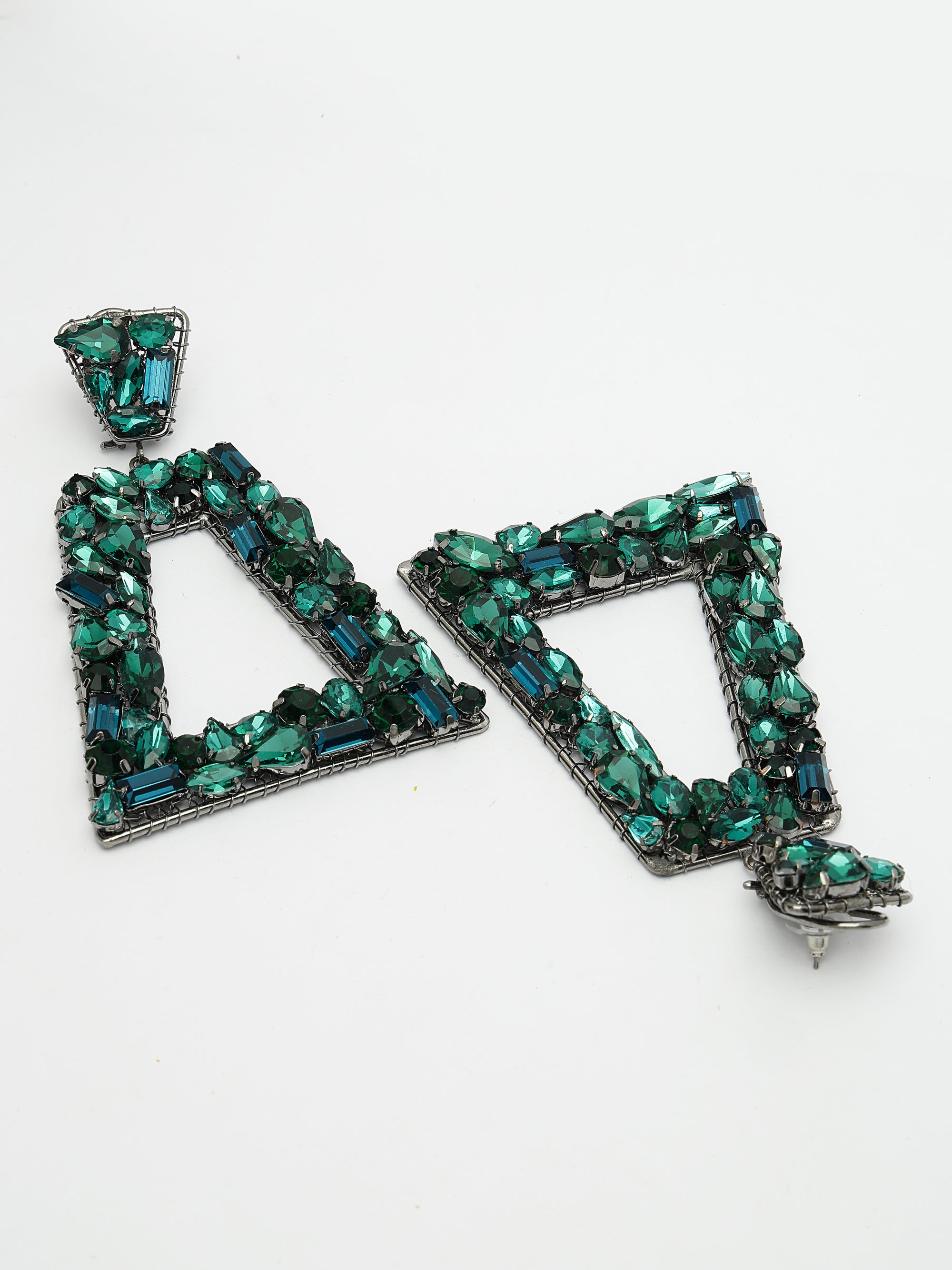 Green Drop Earrings