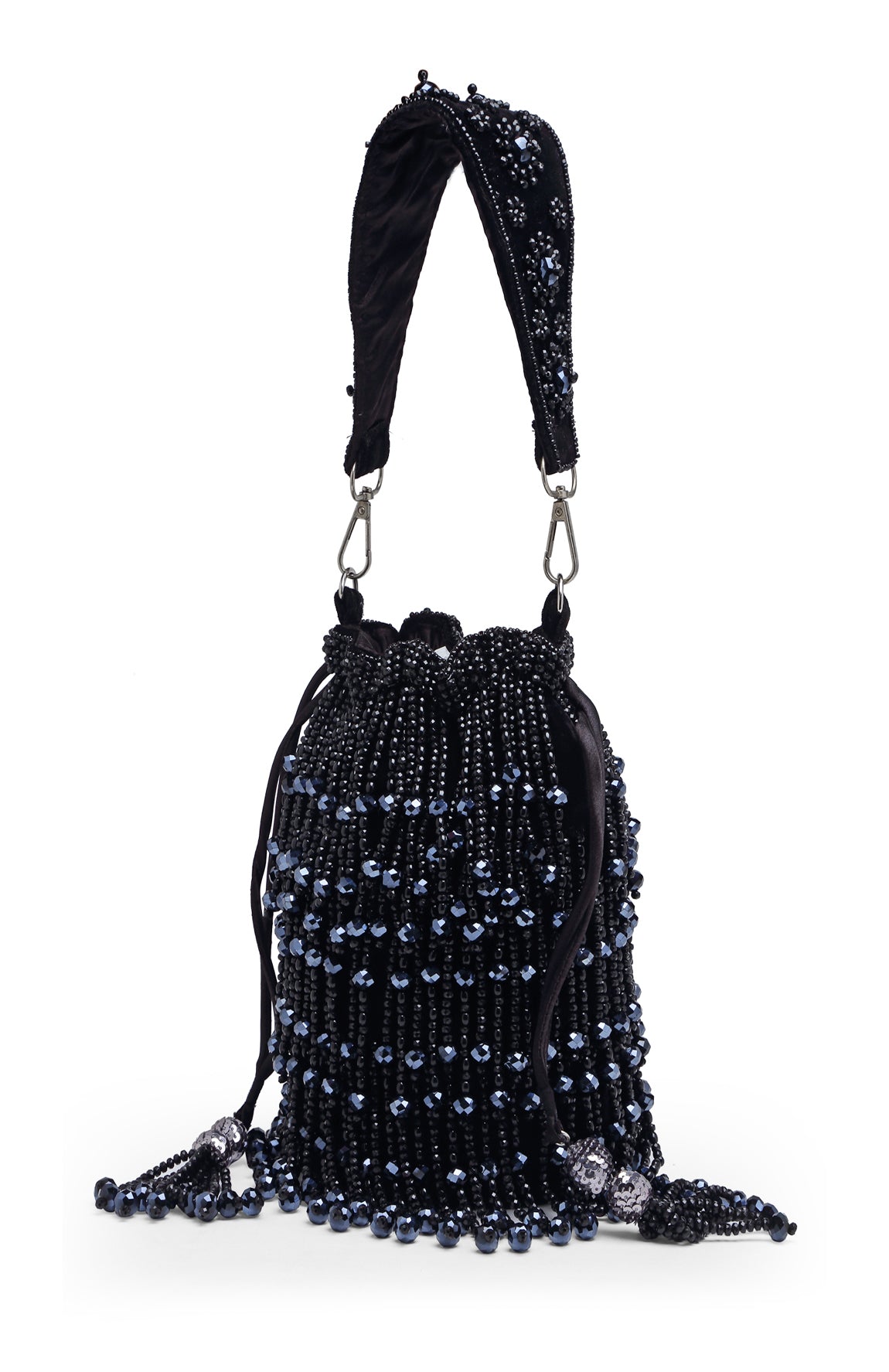Rain Drop Potli in Black