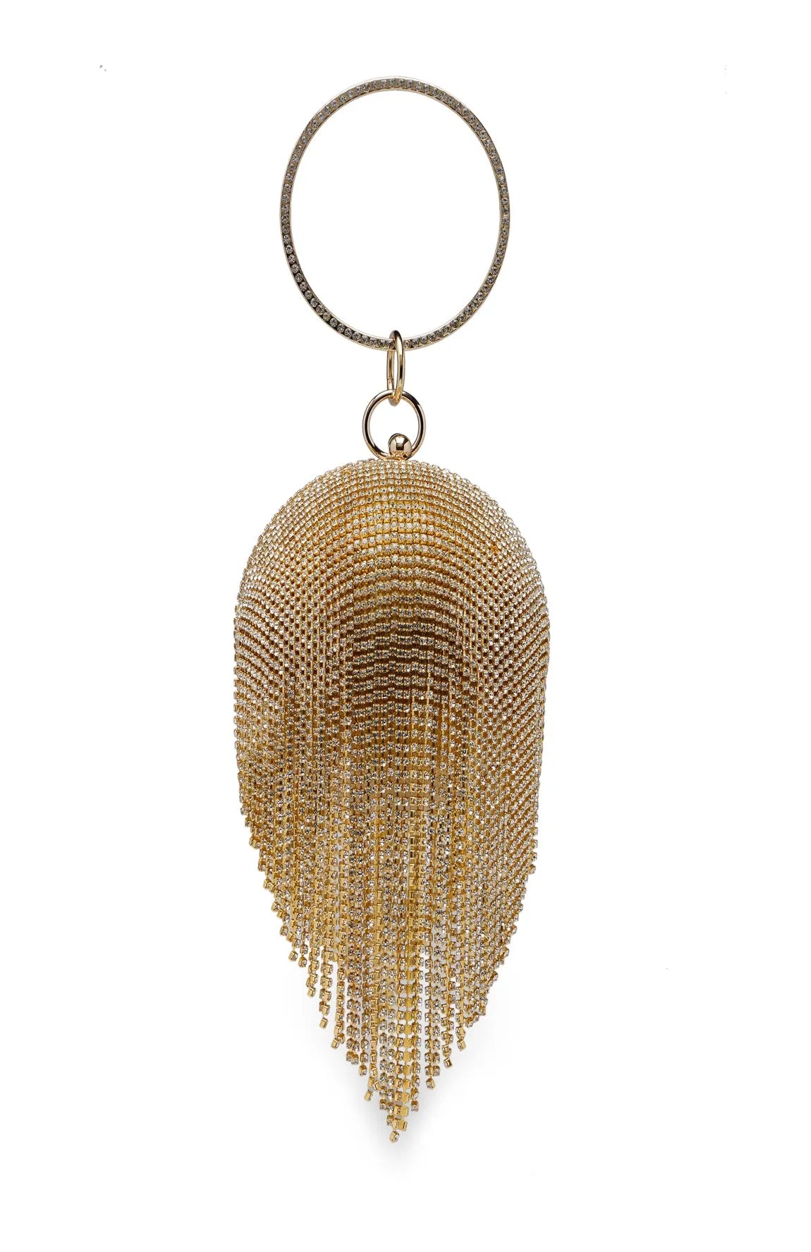 round ball clutch bag