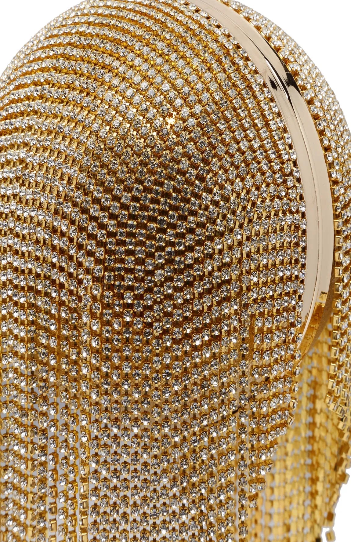 crystal ball clutch bag