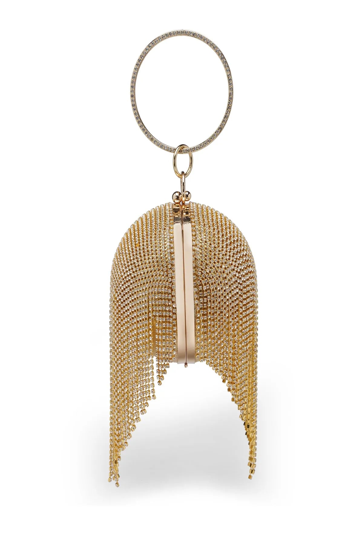 round ball clutch bag