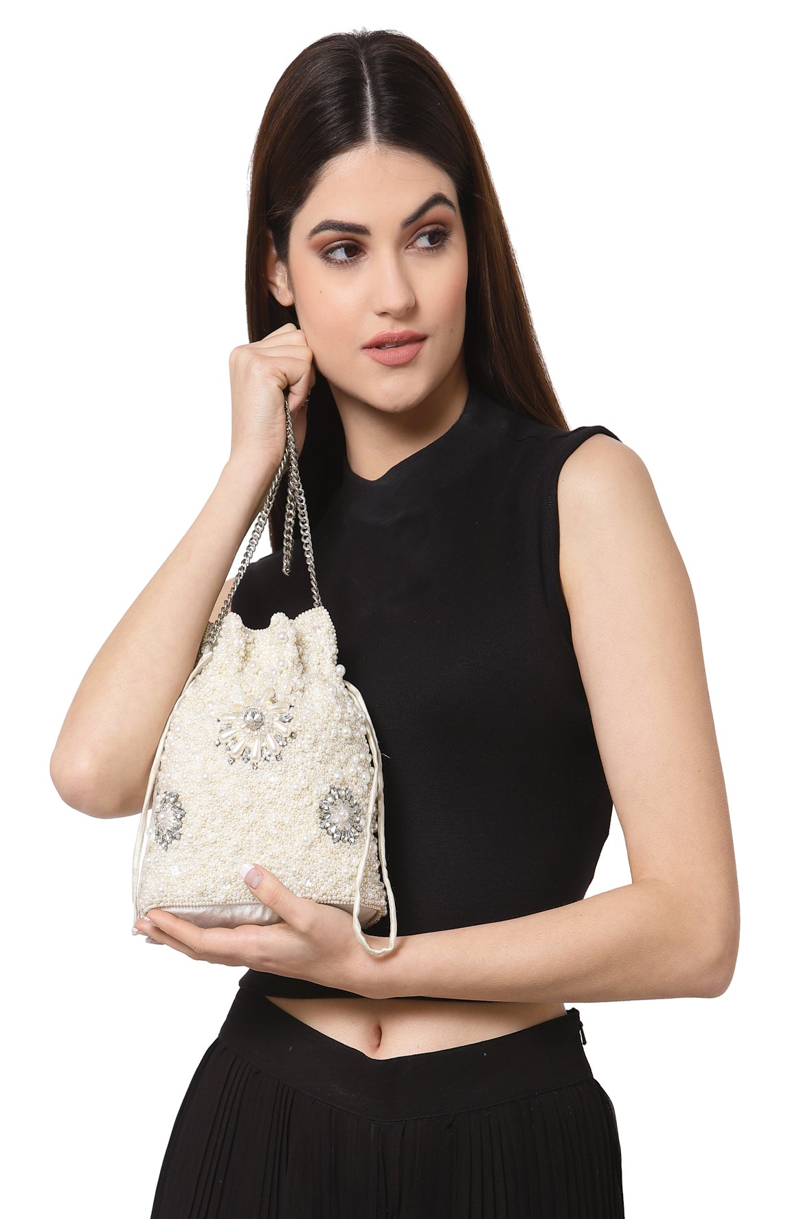 White Potli Bags Online