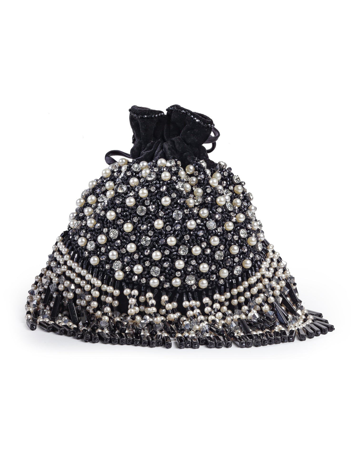 Midnight Sparkle Crystal Potli