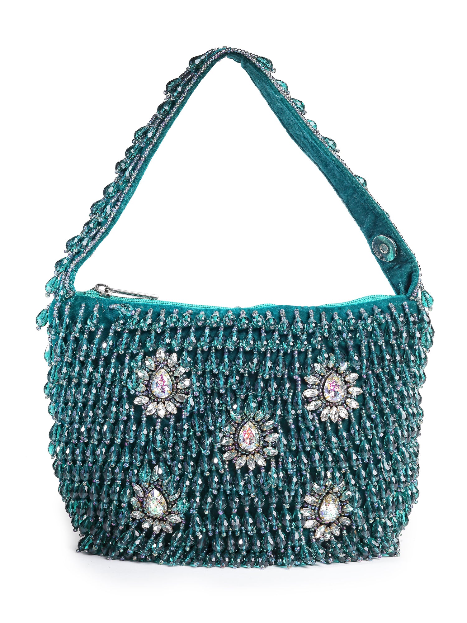 Green Crystal Potli bag