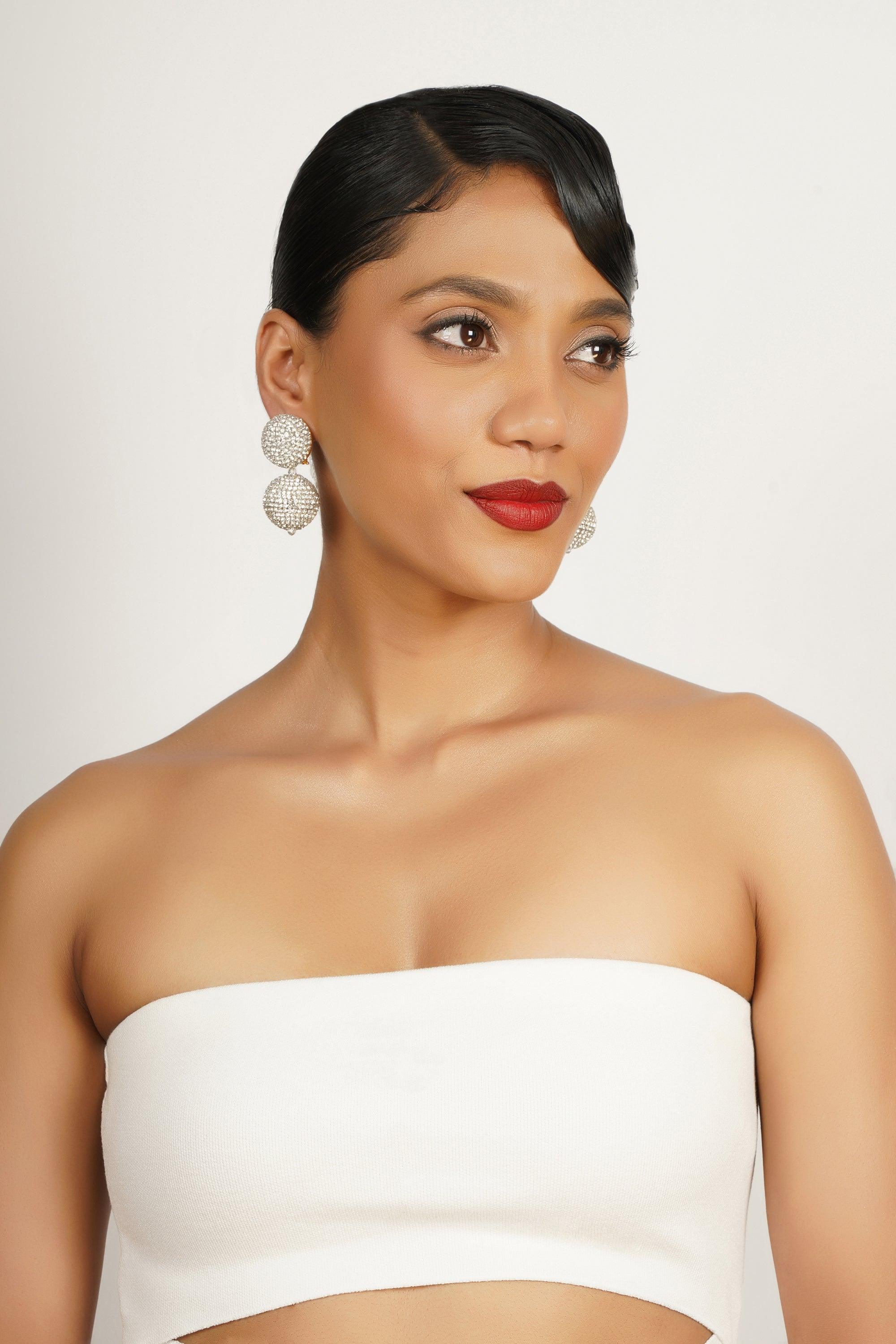 Silver Ball Earrings