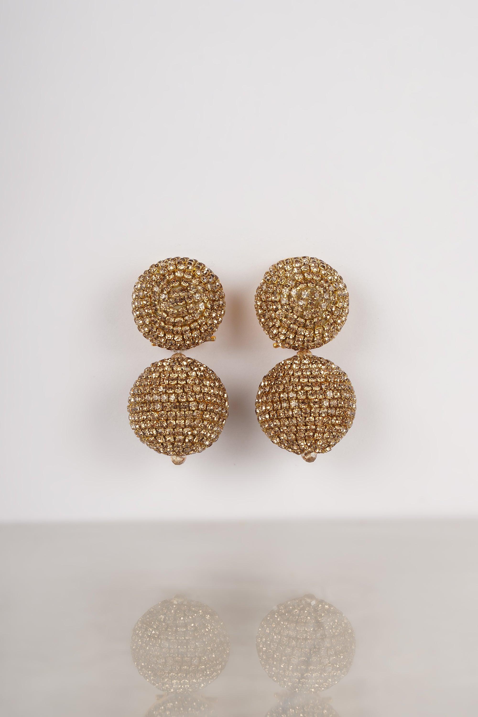 Gold Ball Earrings