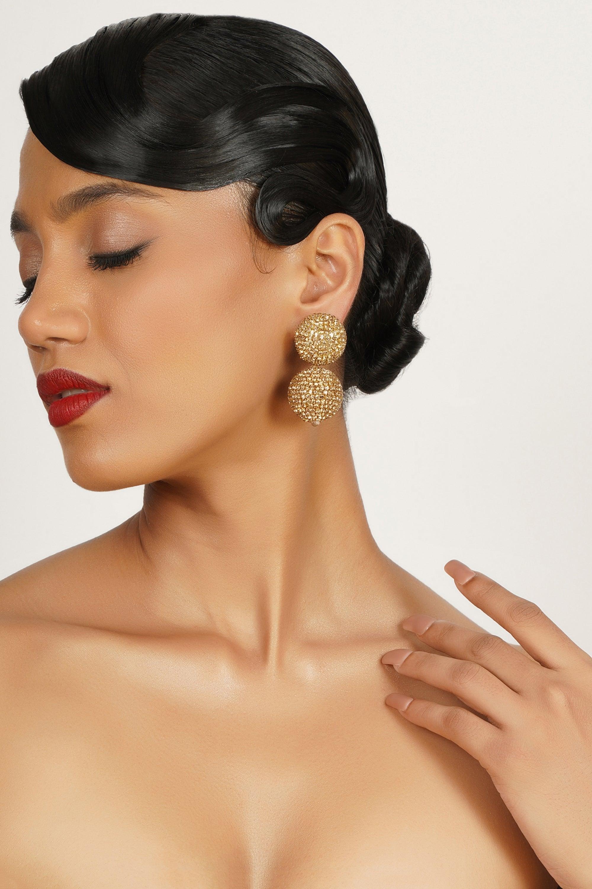 Gold Ball Earrings