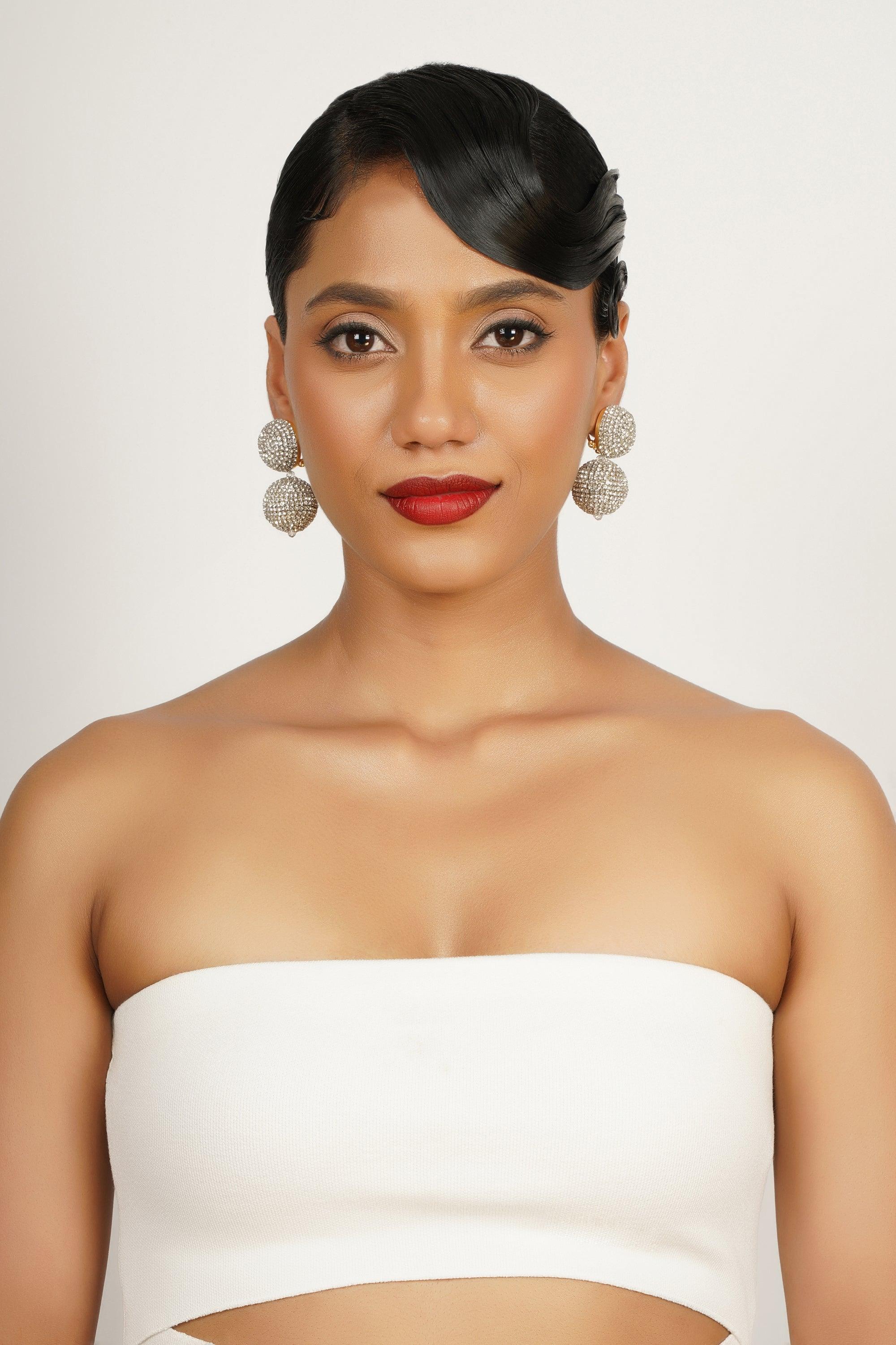 Silver Ball Earrings