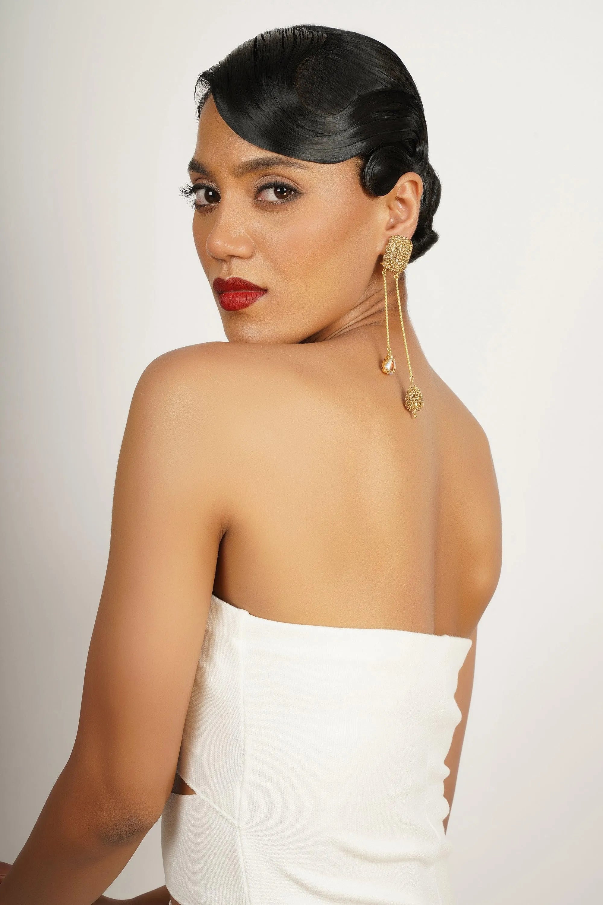Gold Teardrop Earrings