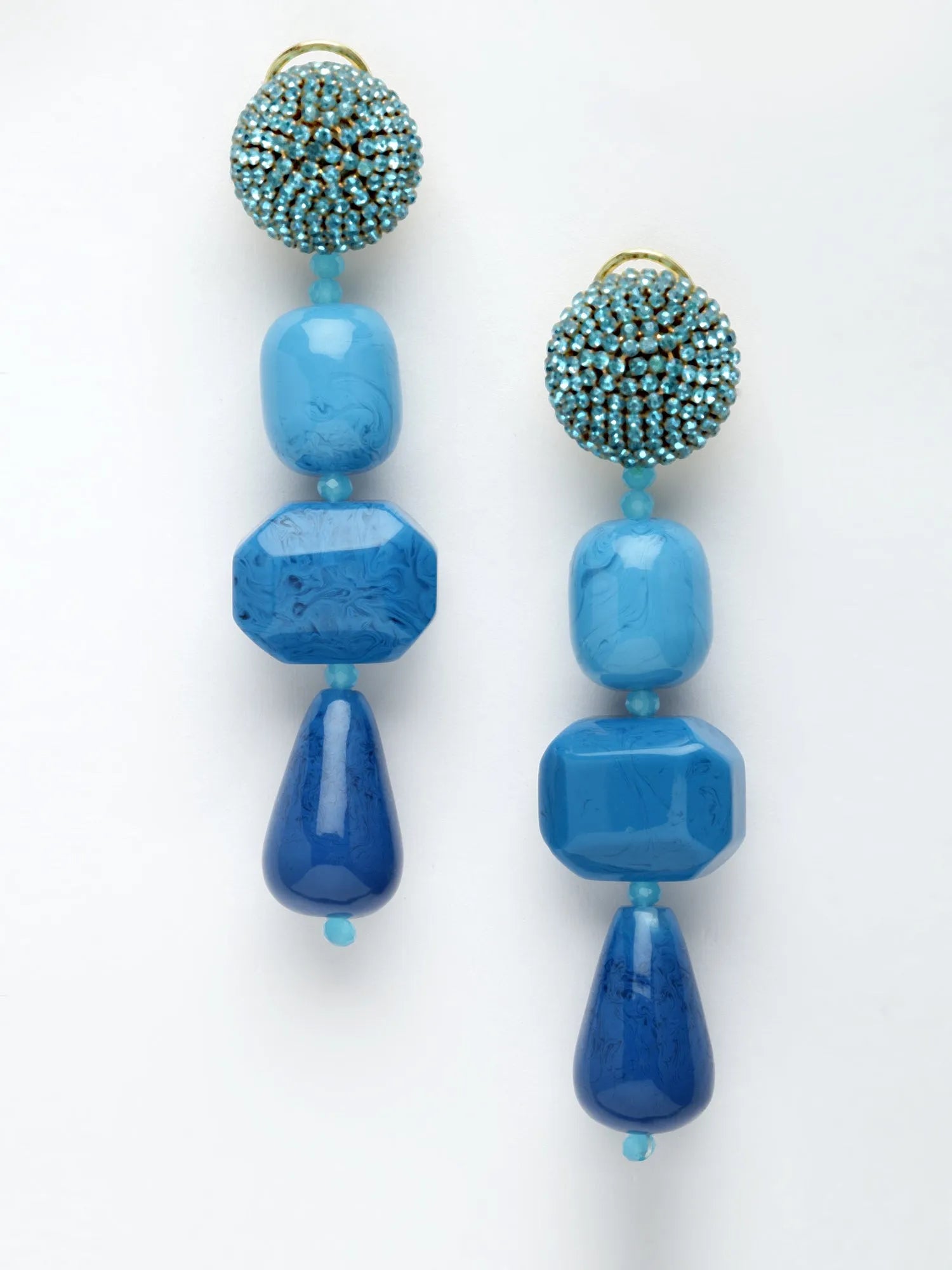 Azure Resin Earrings