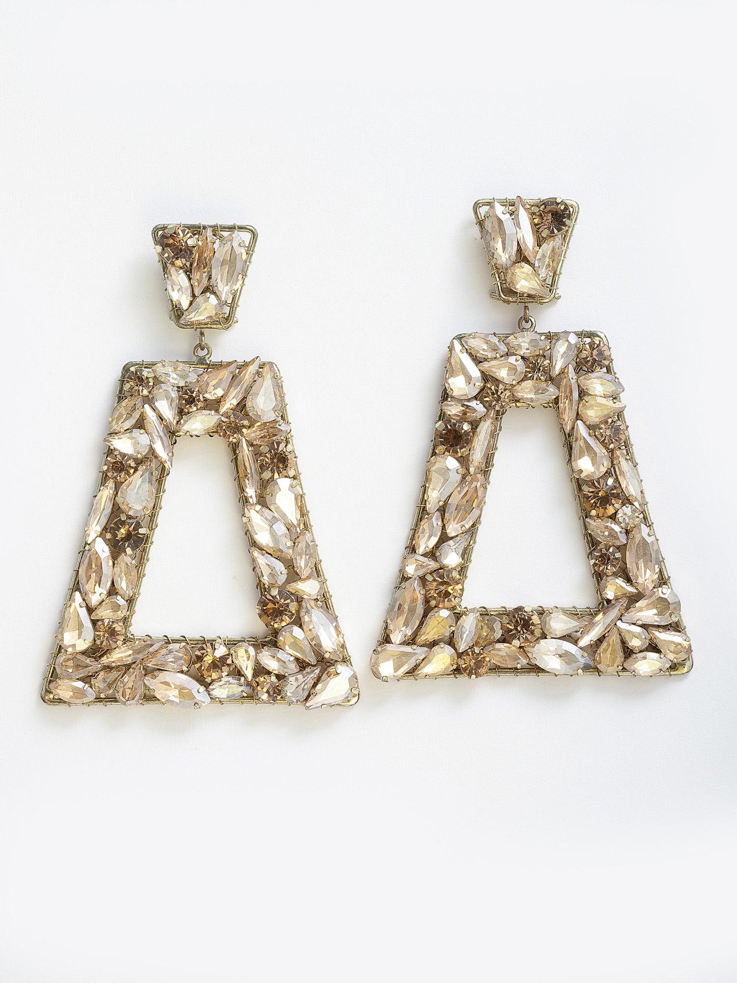 Gold drop earrings