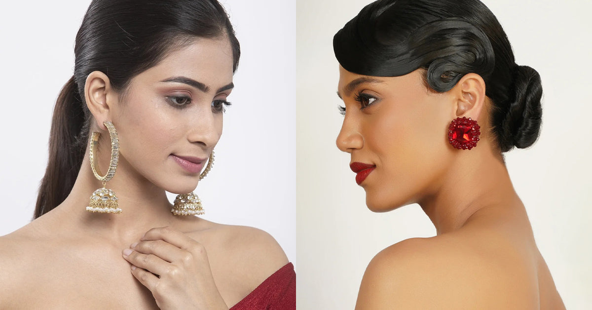 Top Brands Offering Hoops and Stud Earrings for Women in India