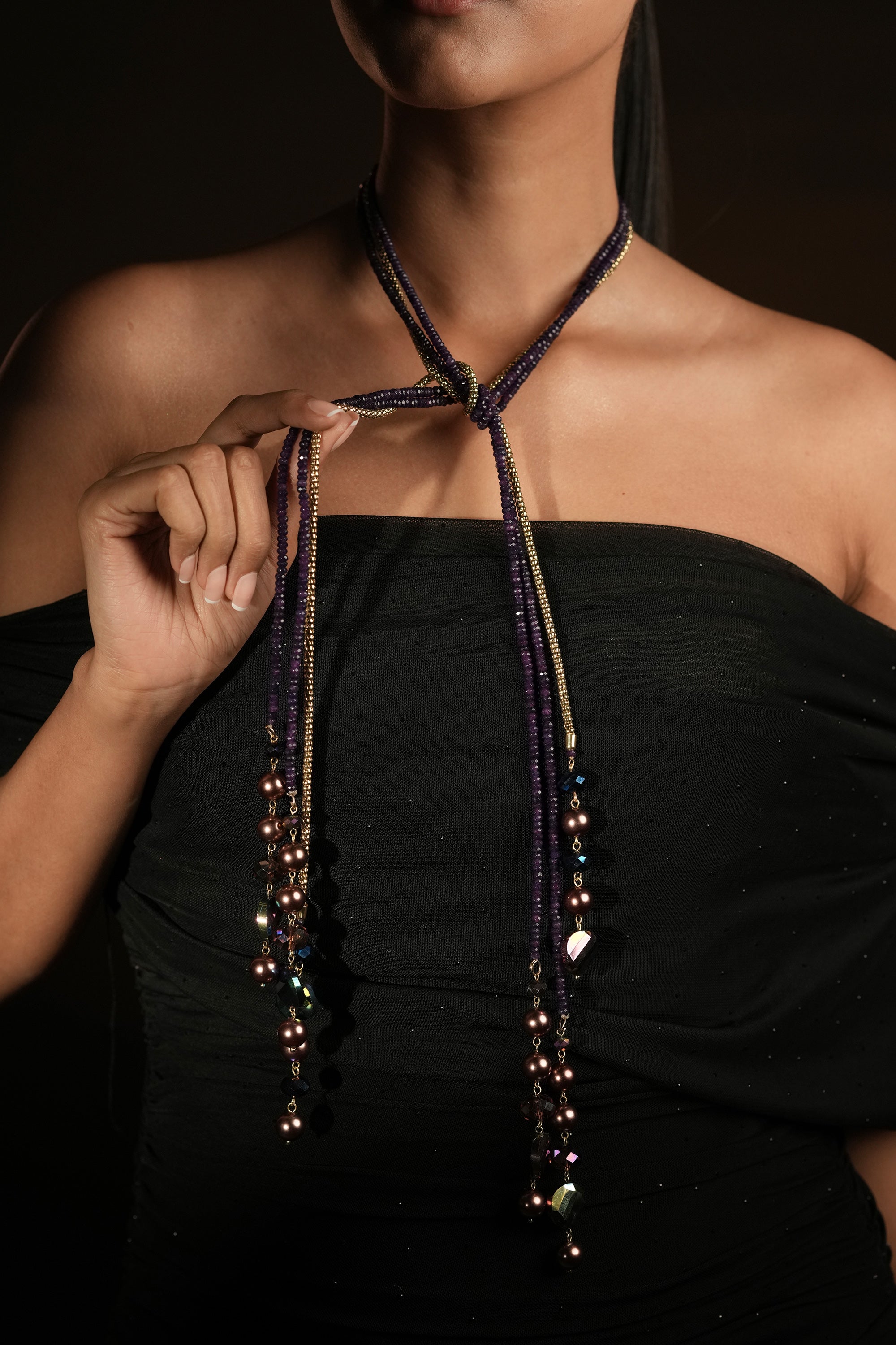 Amethyst Stream Necklace