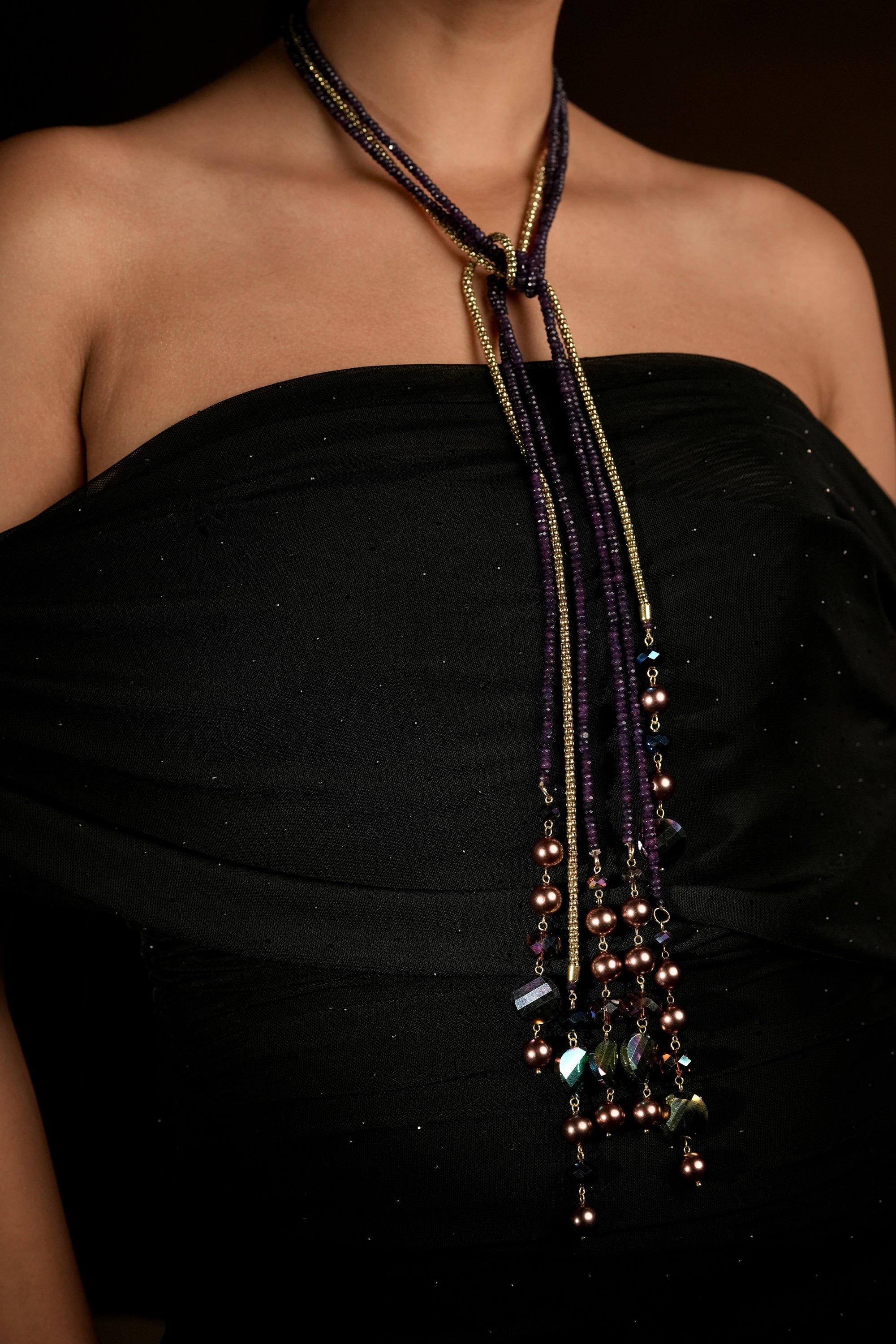 Amethyst Stream Necklace