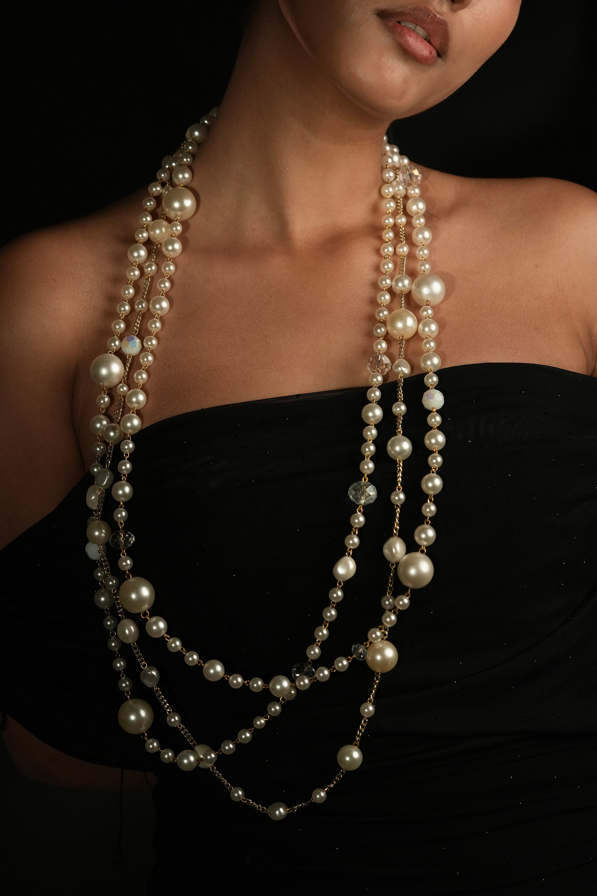 Layered Pearl Necklace