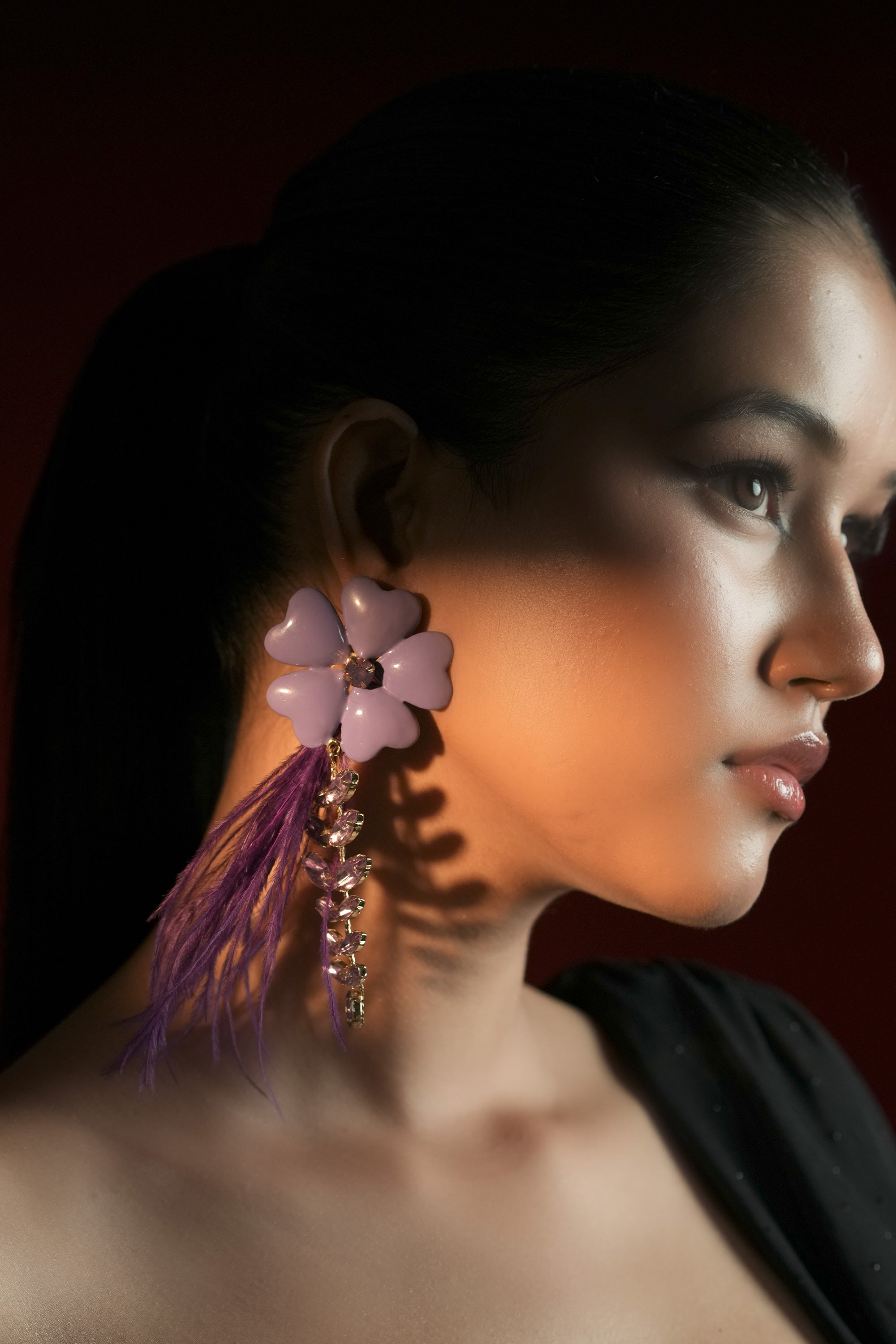 Lilac Bloom Feather Drops