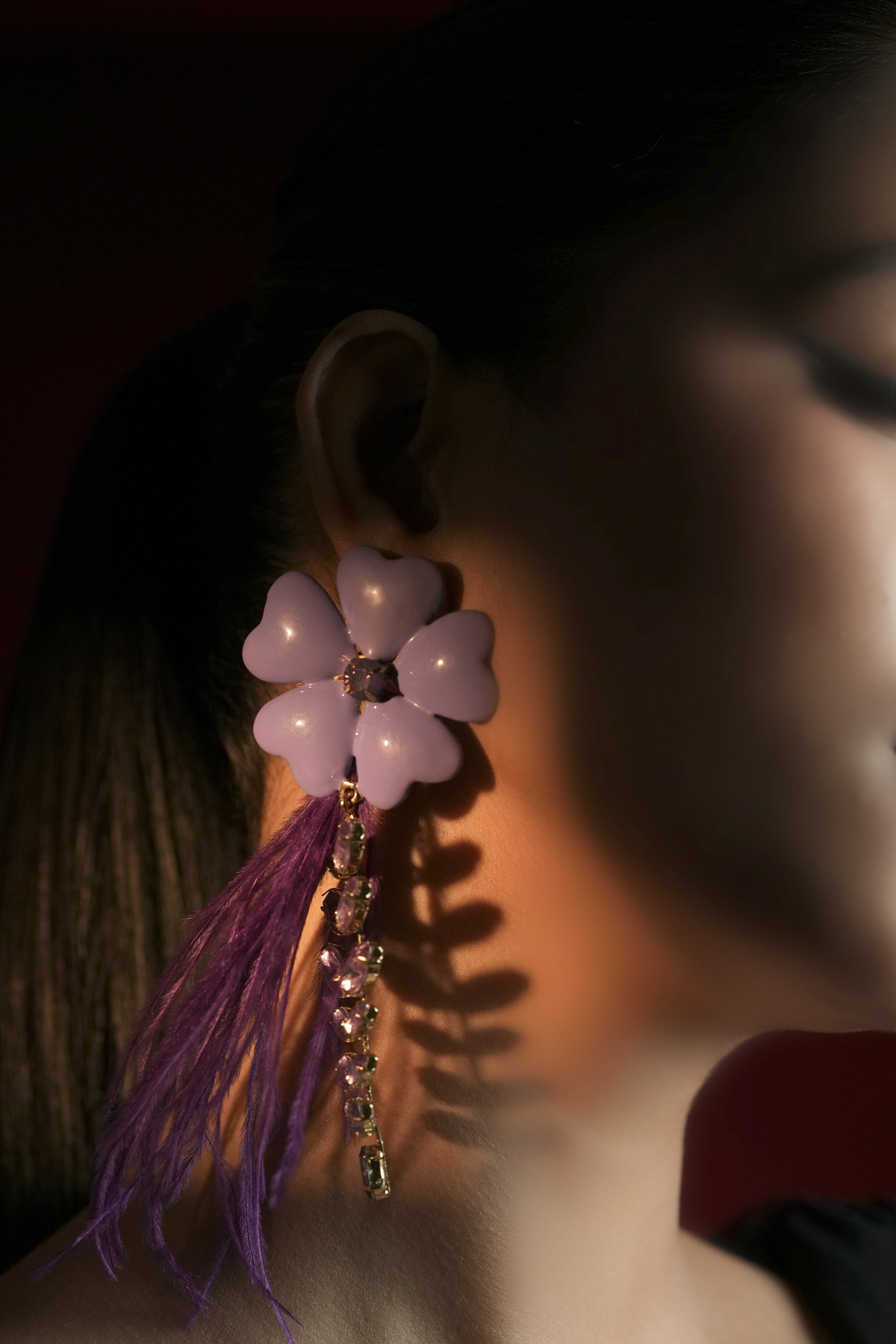Lilac Bloom Feather Drops