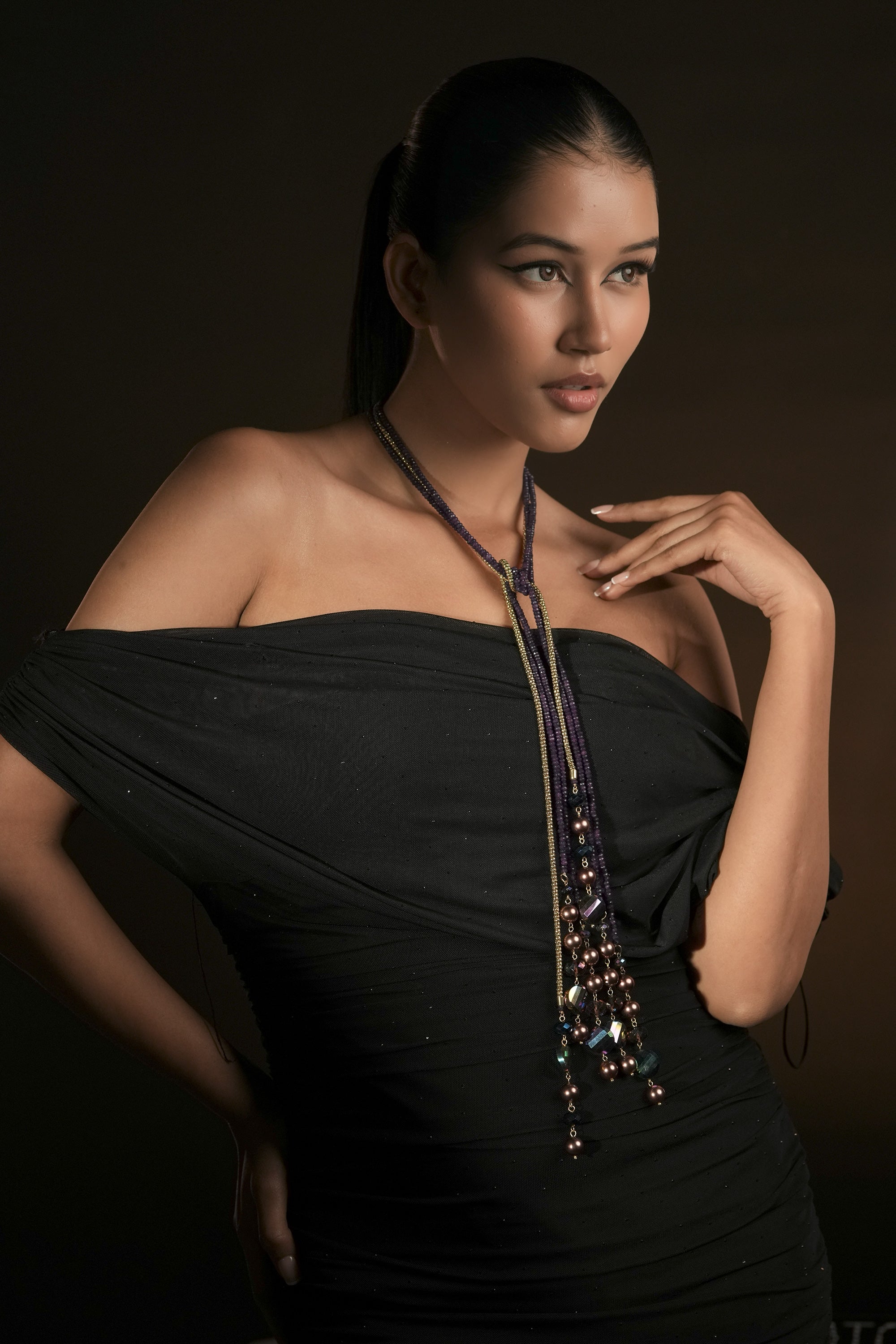Amethyst Stream Necklace