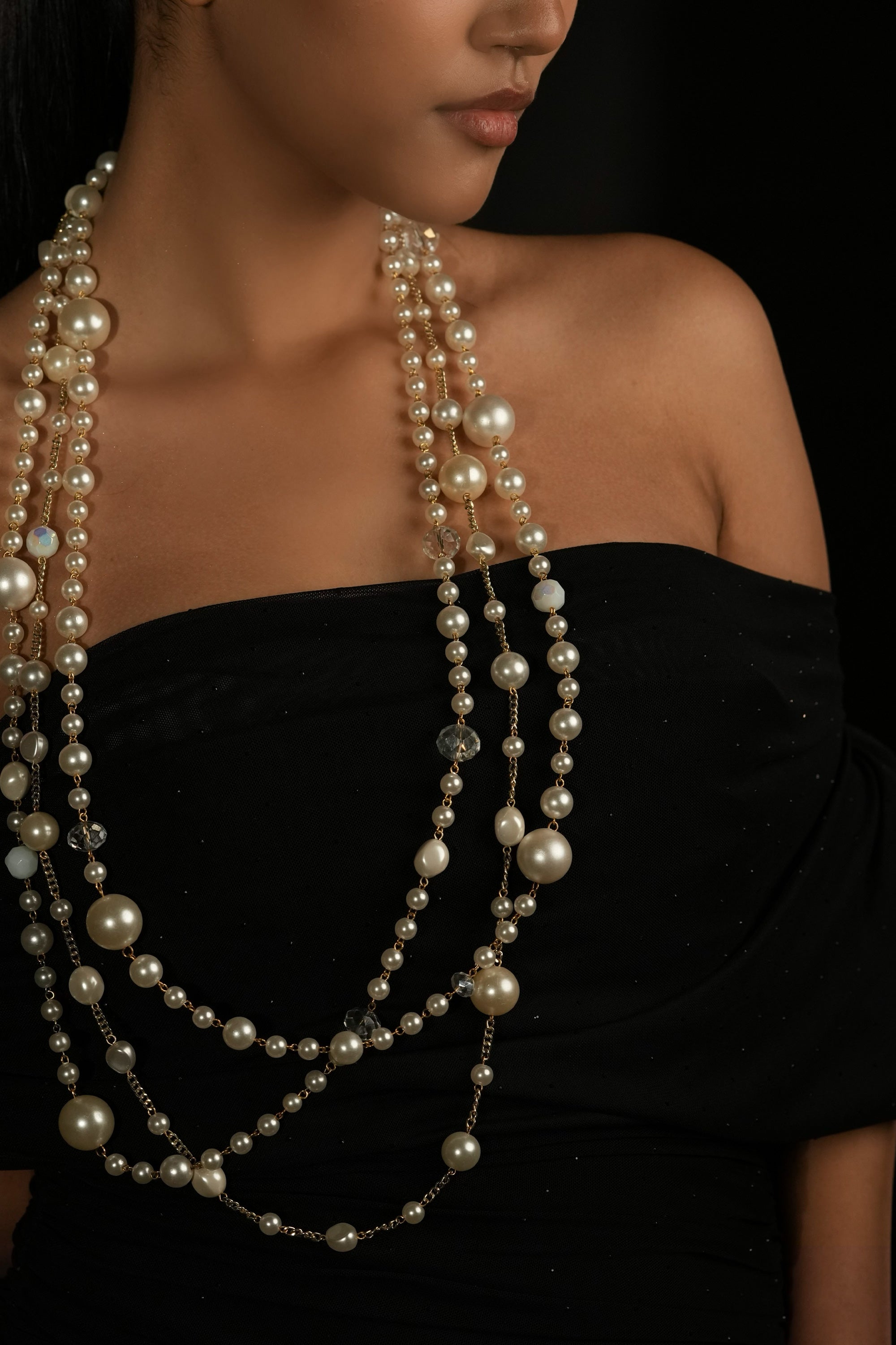 Layered Pearl Necklace