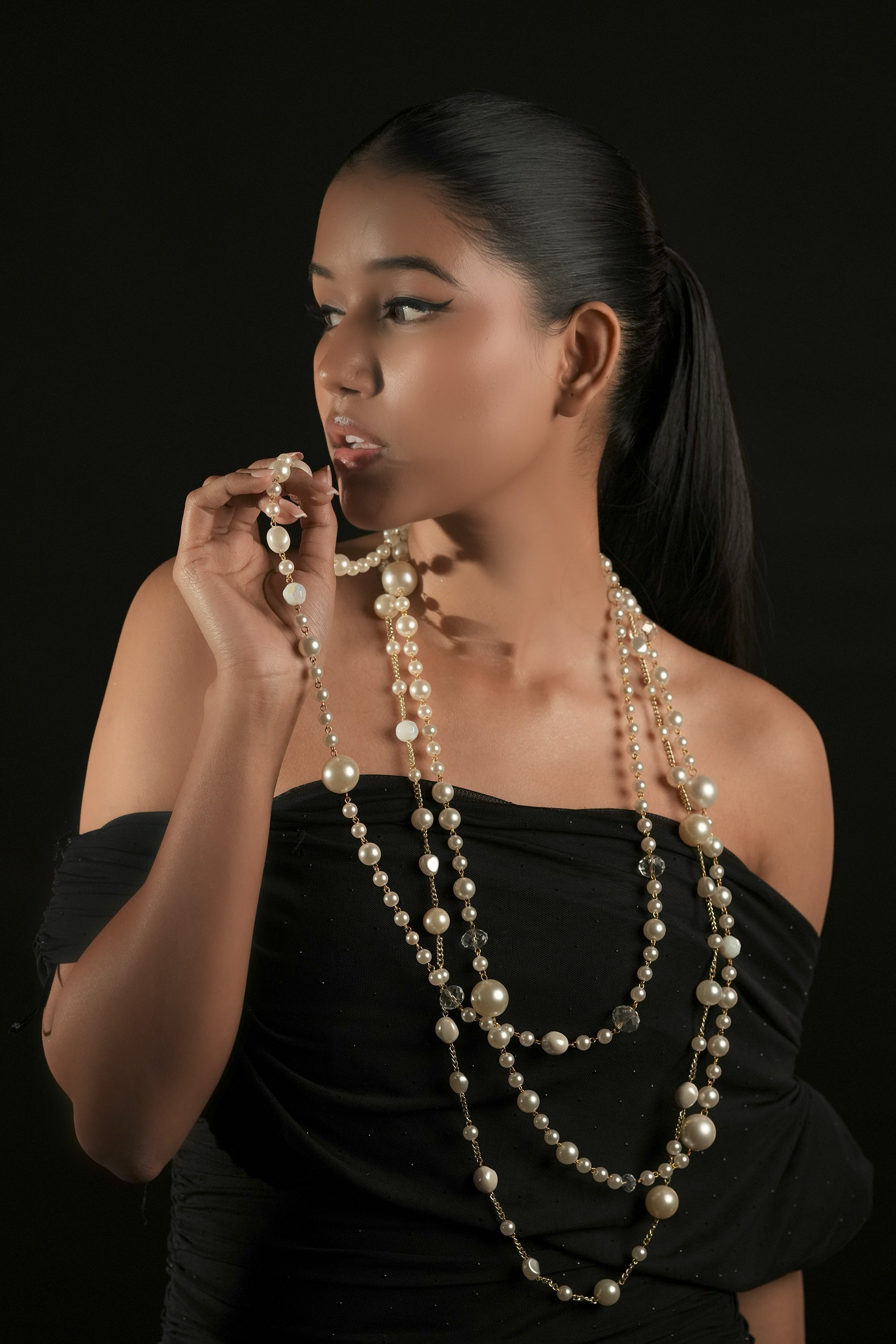 Layered Pearl Necklace