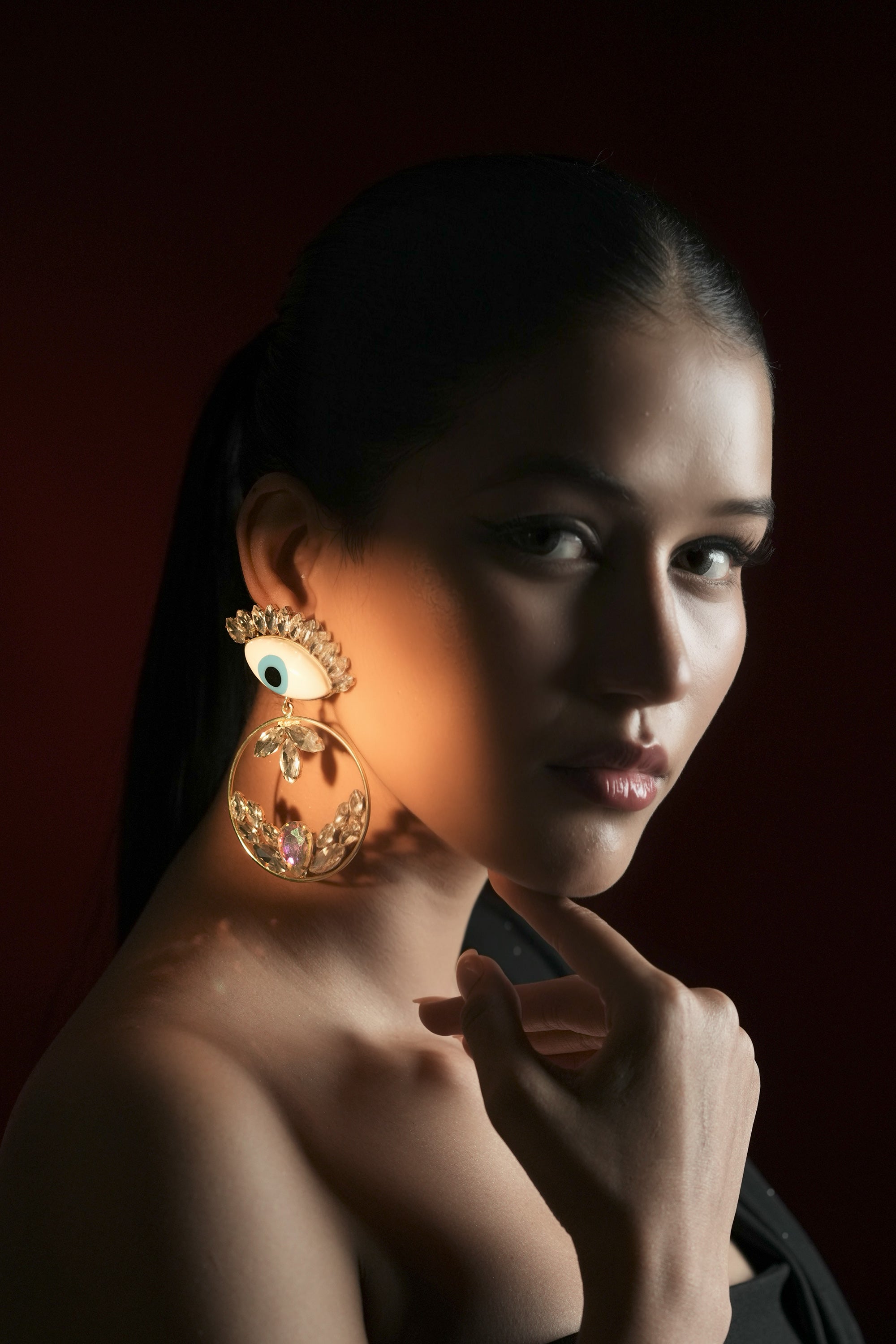 Evil Eye Hoops