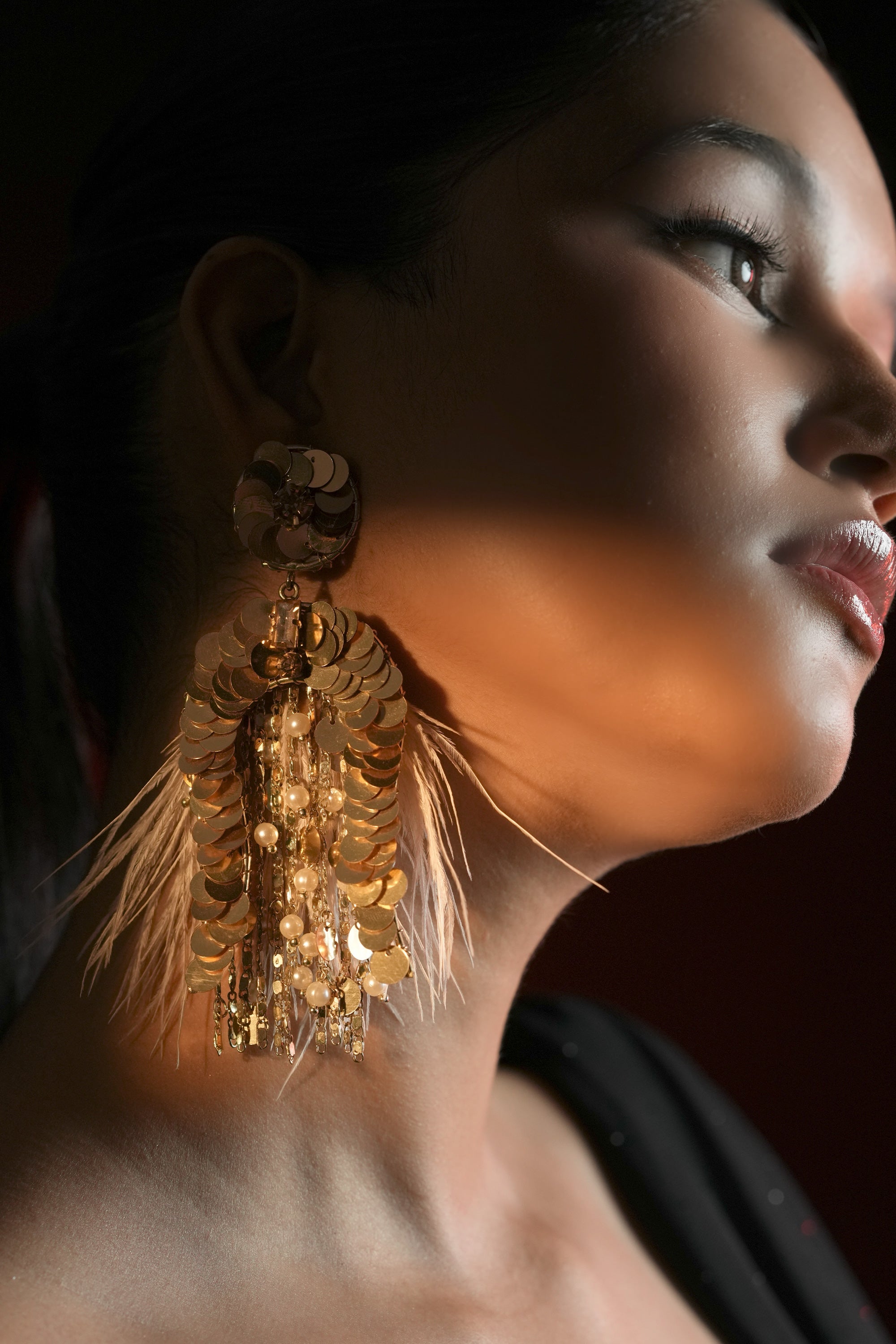 Pearl Feather Drops