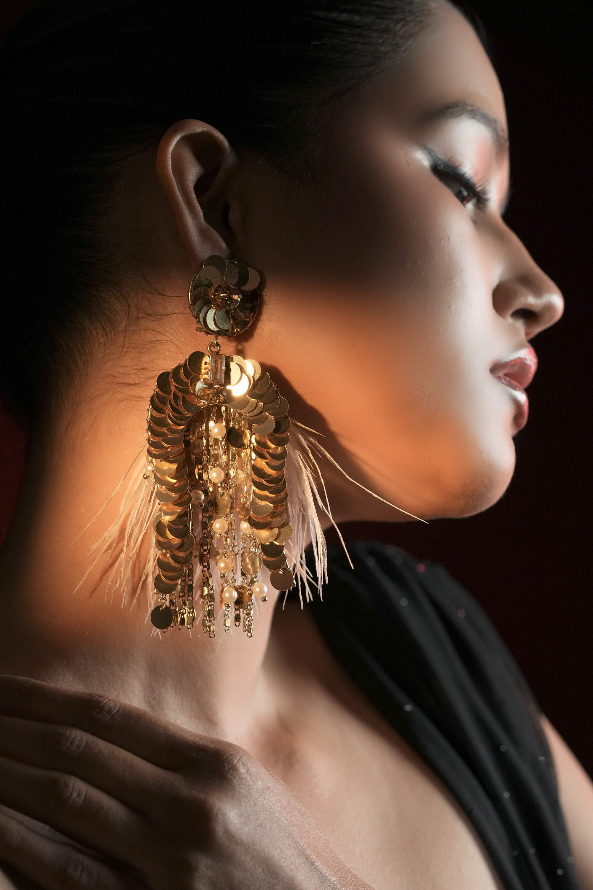 Pearl Feather Drops