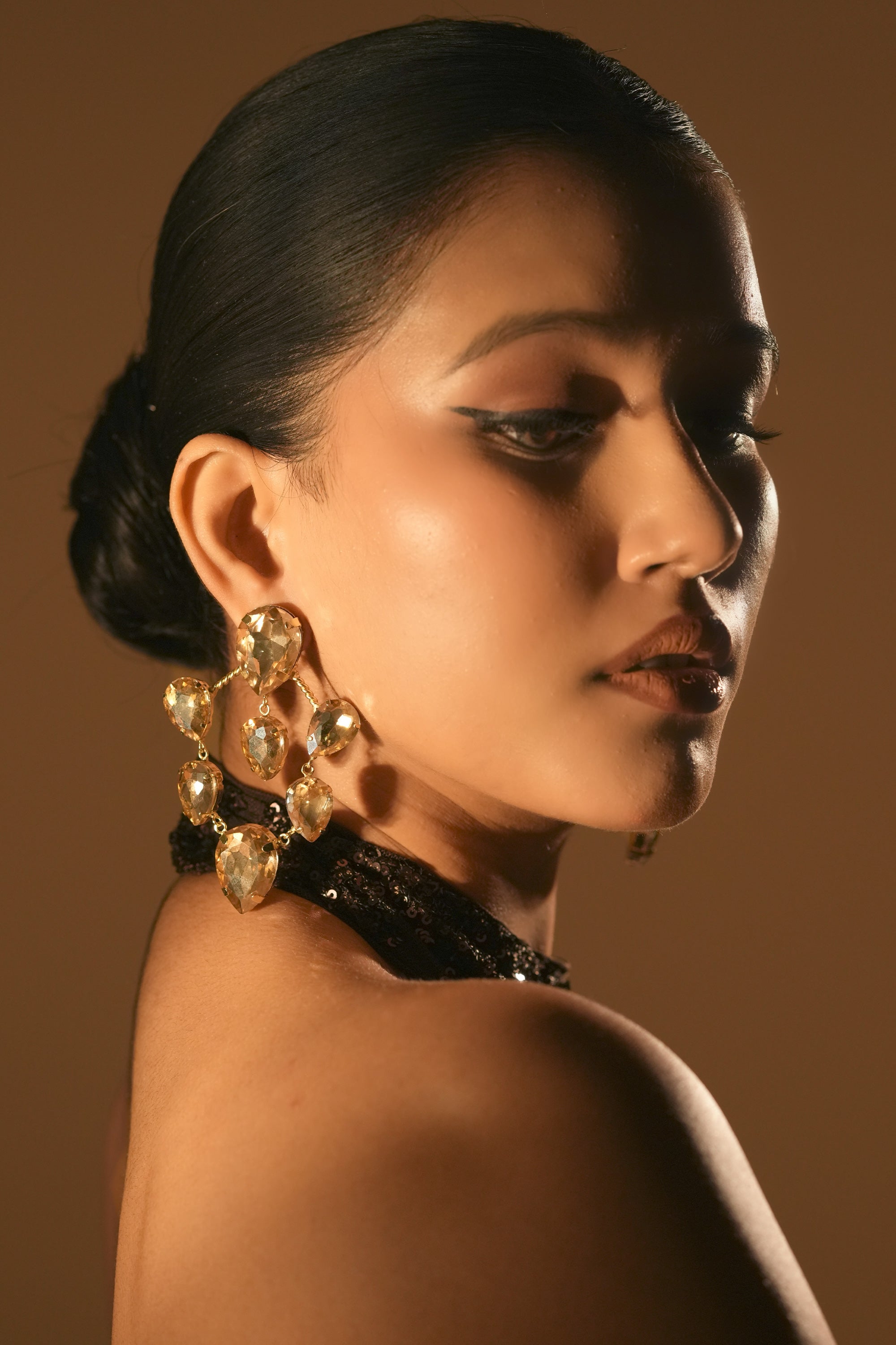 Champagne Cluster Hoops