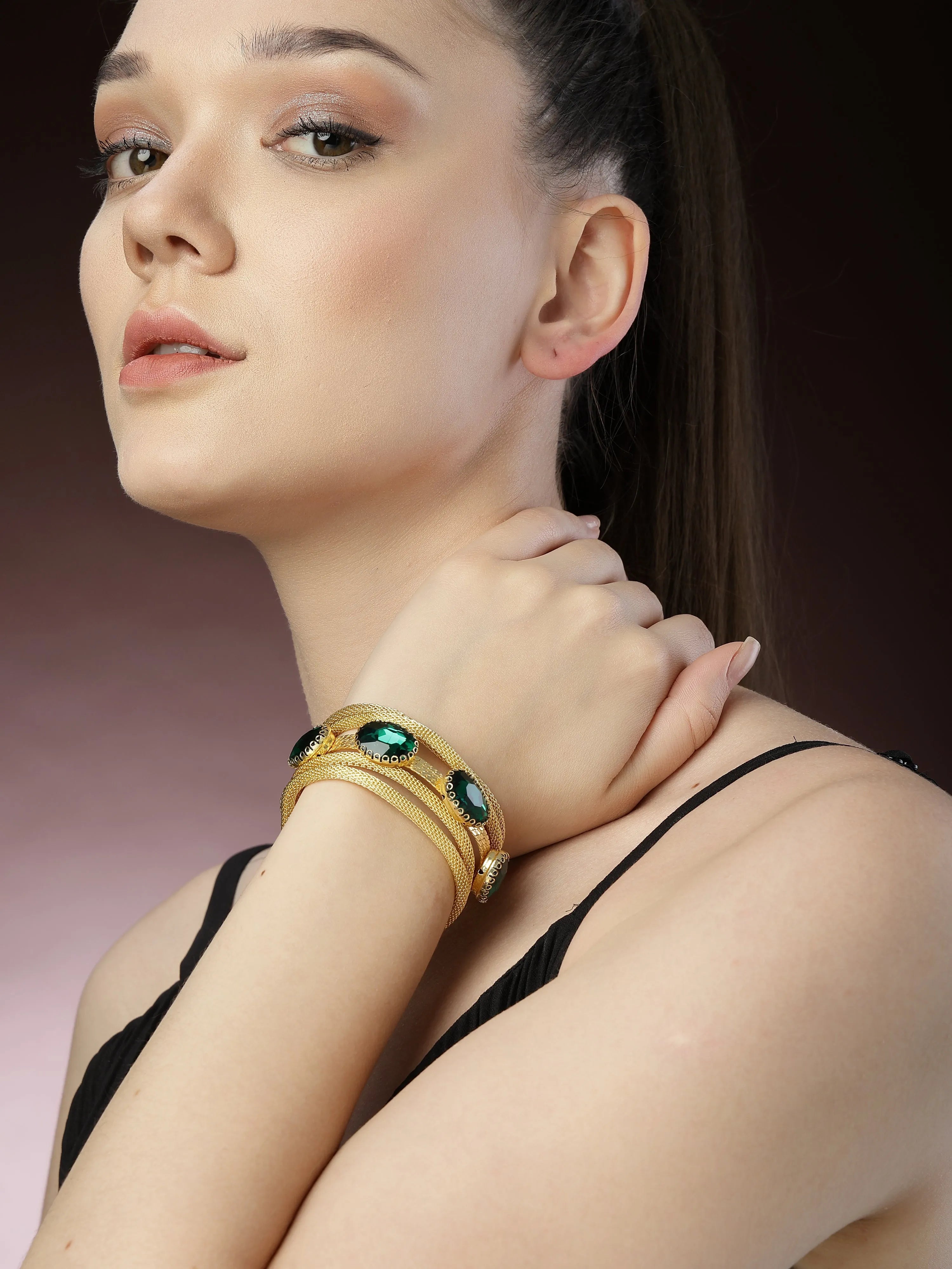 Emerald Gold Bracelet