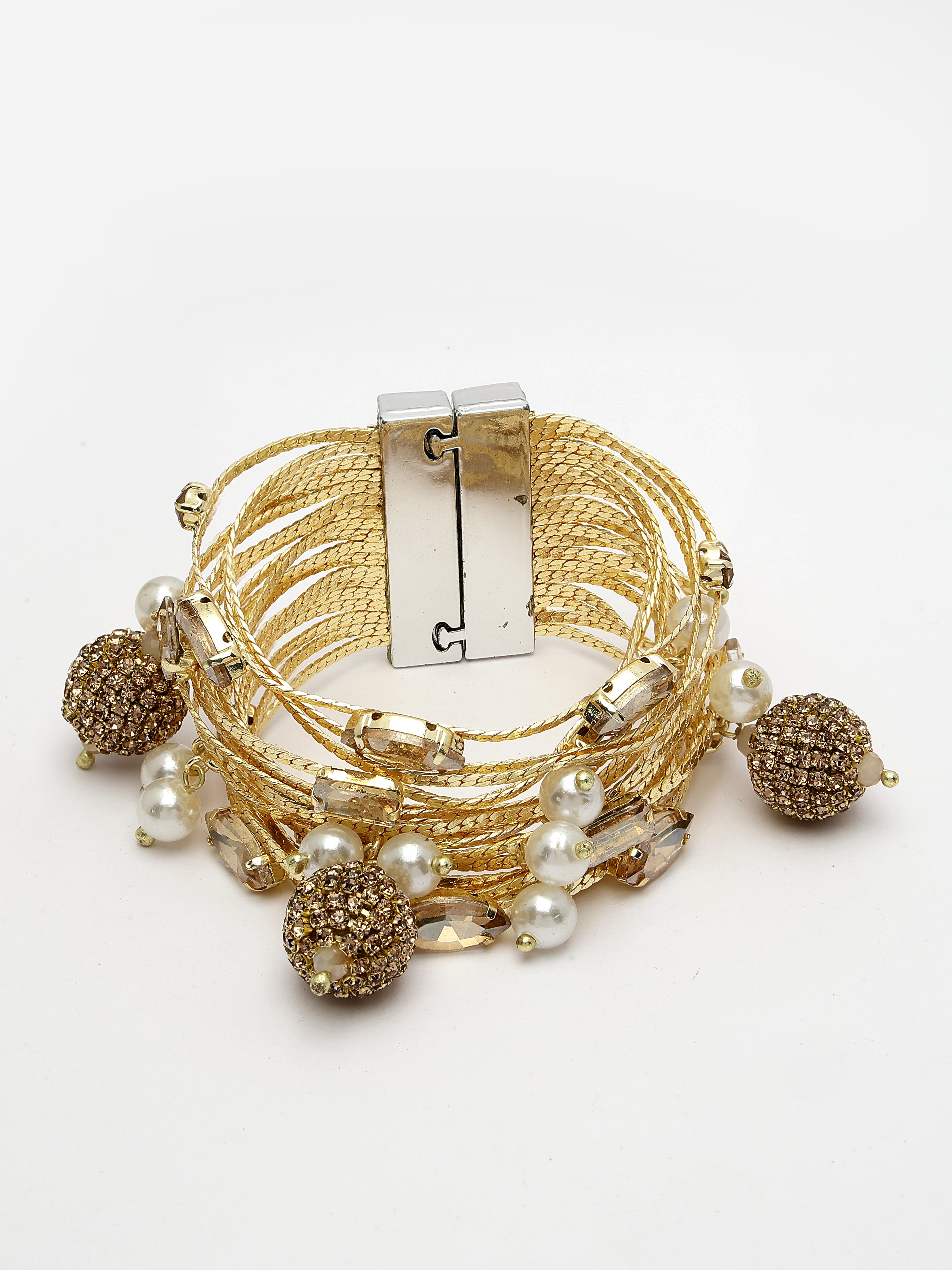 Multi-Row Gold Bracelet