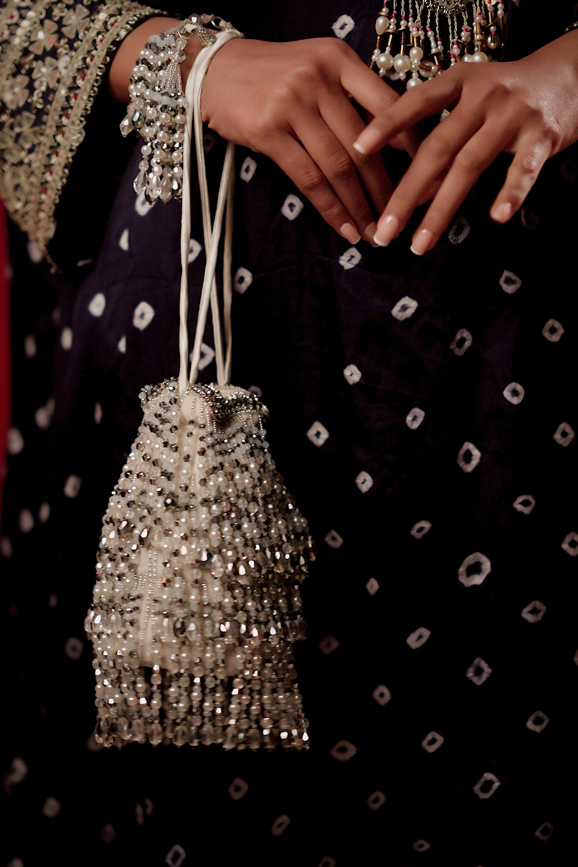 White Crystal Nano Potli