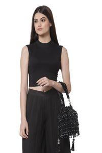 Rain Drop Potli in Black