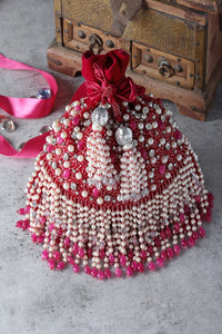 Fuchsia Embellished Potli