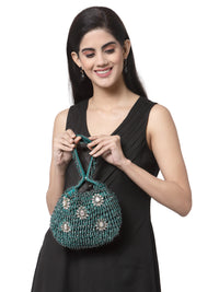 Green Crystal Potli bag