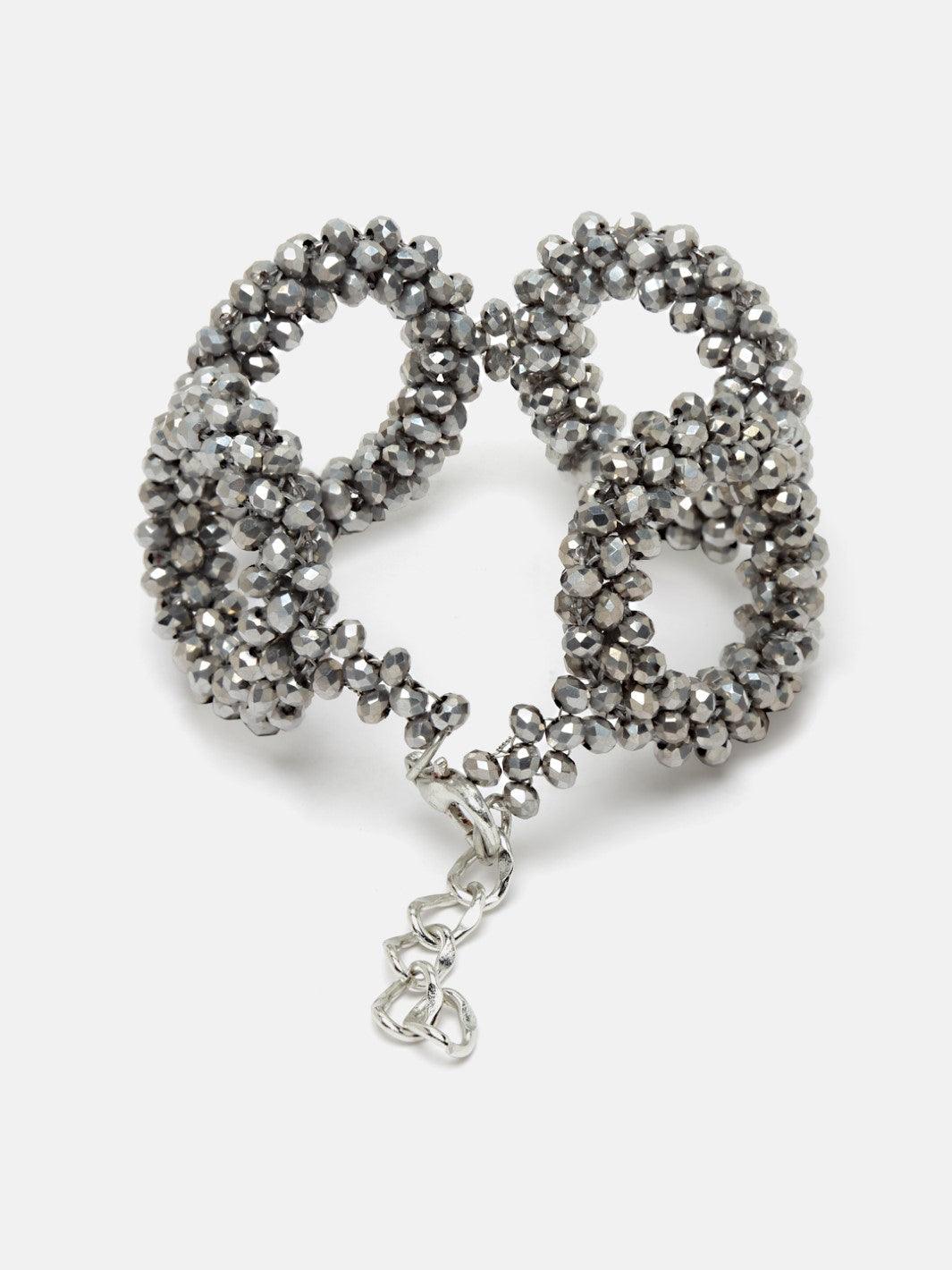Silver Beaded Bracelet - Bijoux by Priya