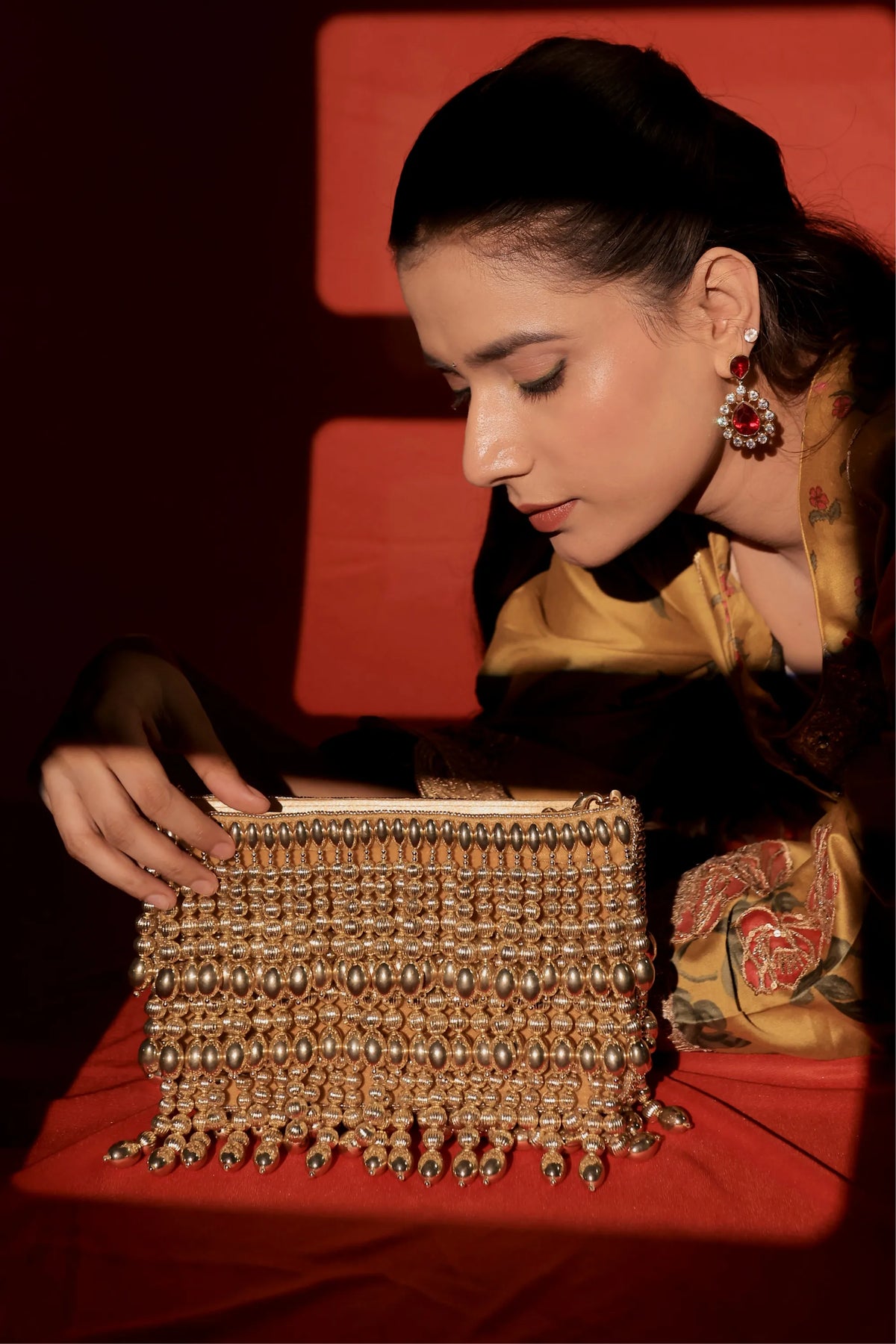 Mehfil Gold Fringe Bag - image 2