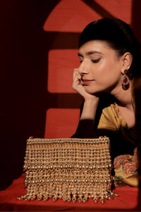 Mehfil Gold Fringe Bag - image 3