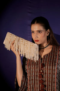 Ivory Pearl Waterfall Bag - image 1