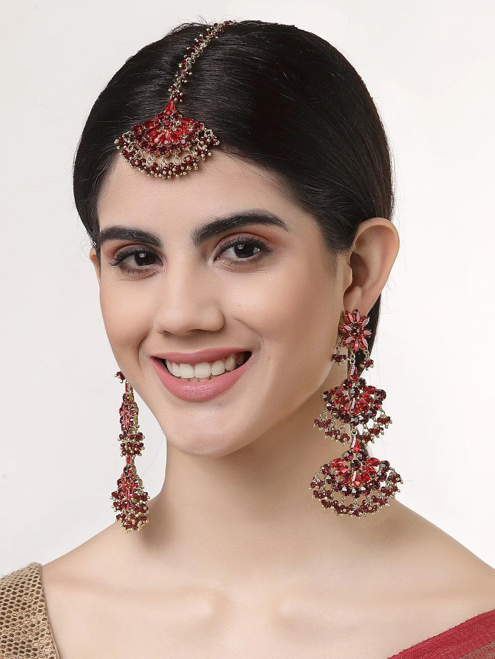 3-tier Pearl Jhumki